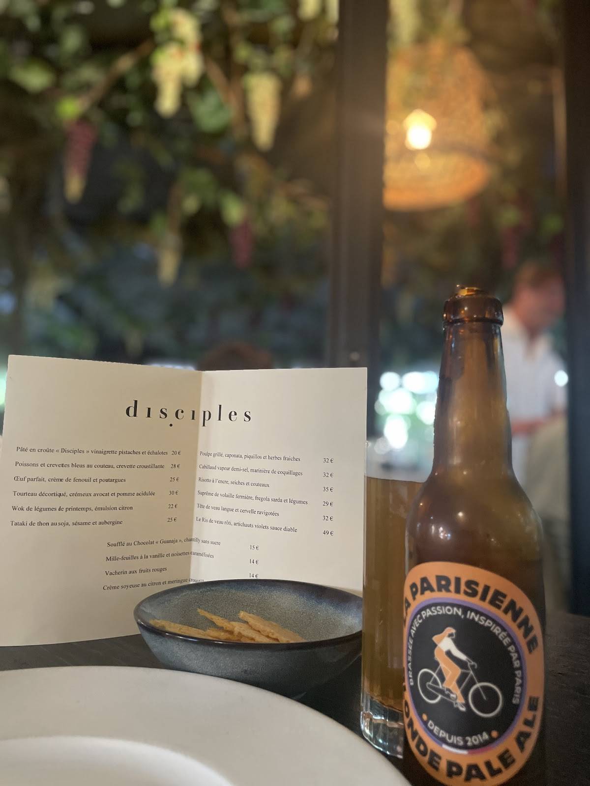 Menu de disciples