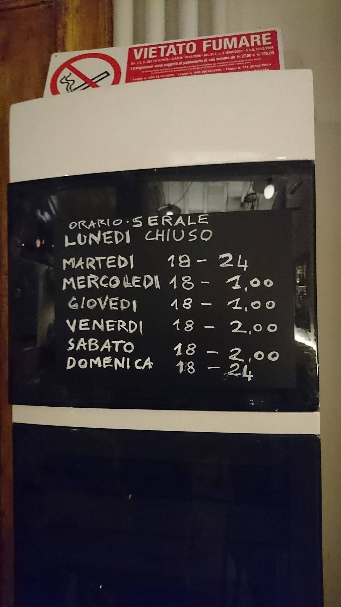 Menu di el Bajon ( pr. Al Bajo') circolo AICS 