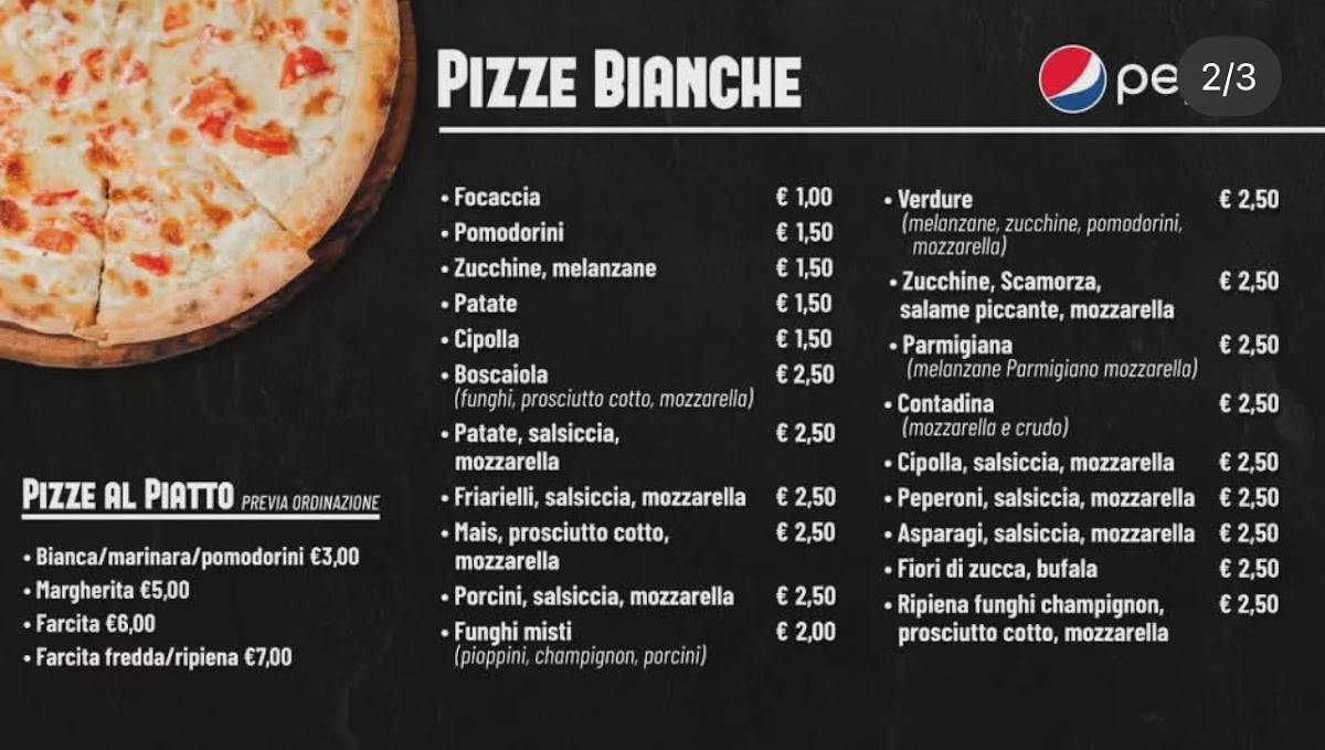 Menu di il mercatino della pizza 