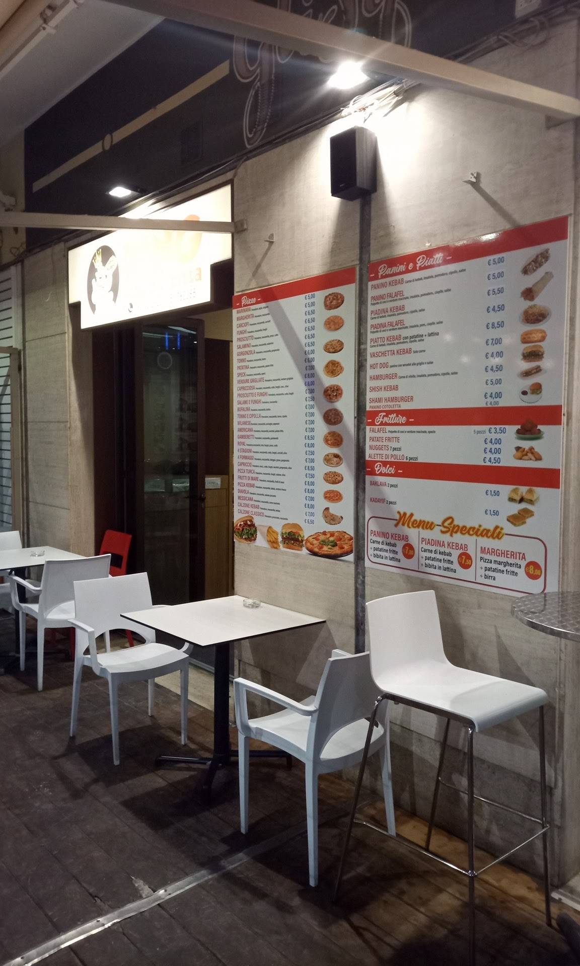 Menu di king kebab e Pizzeria 