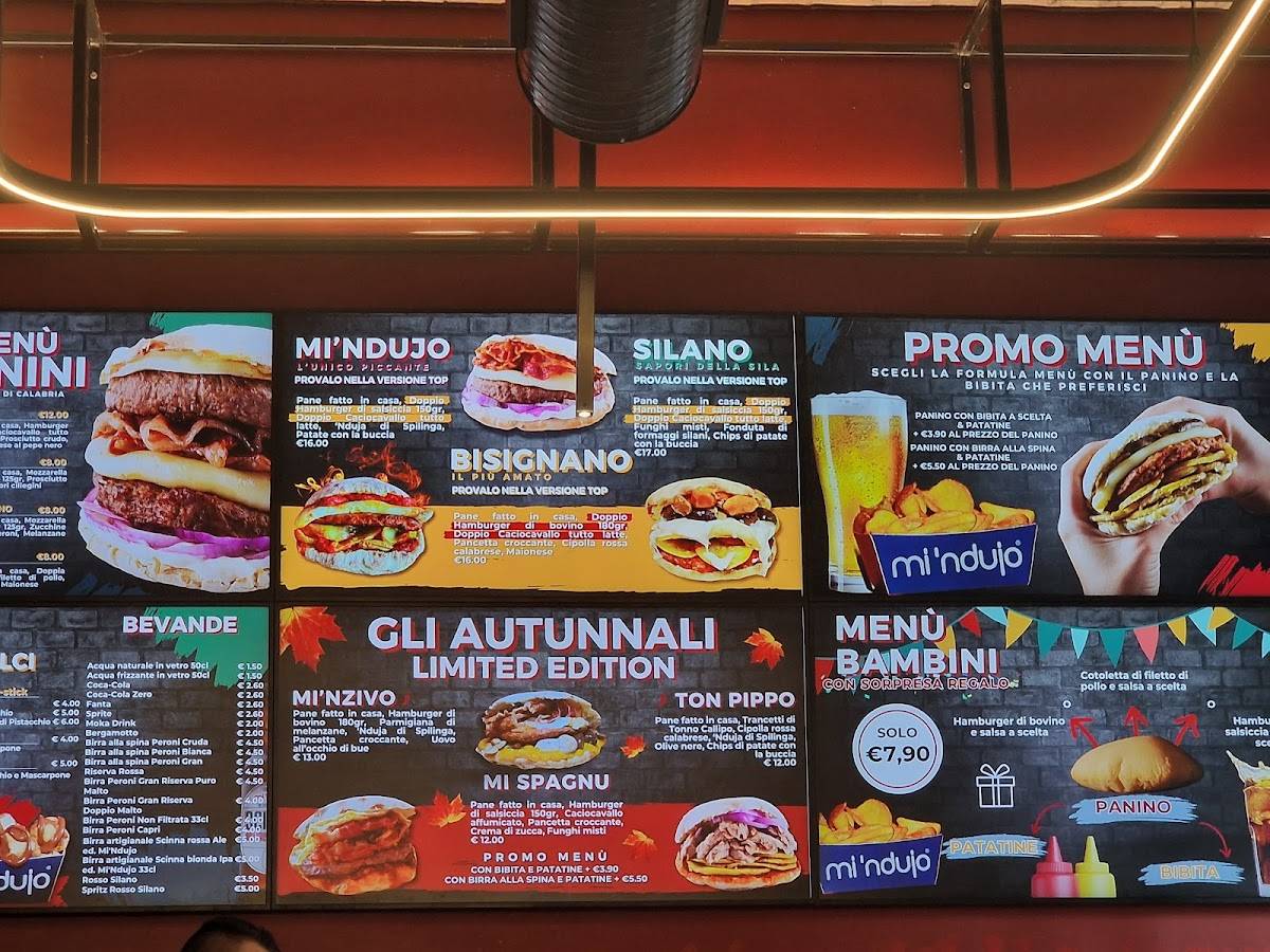 Menu di Mi'Ndujo - Ponte Milvio 