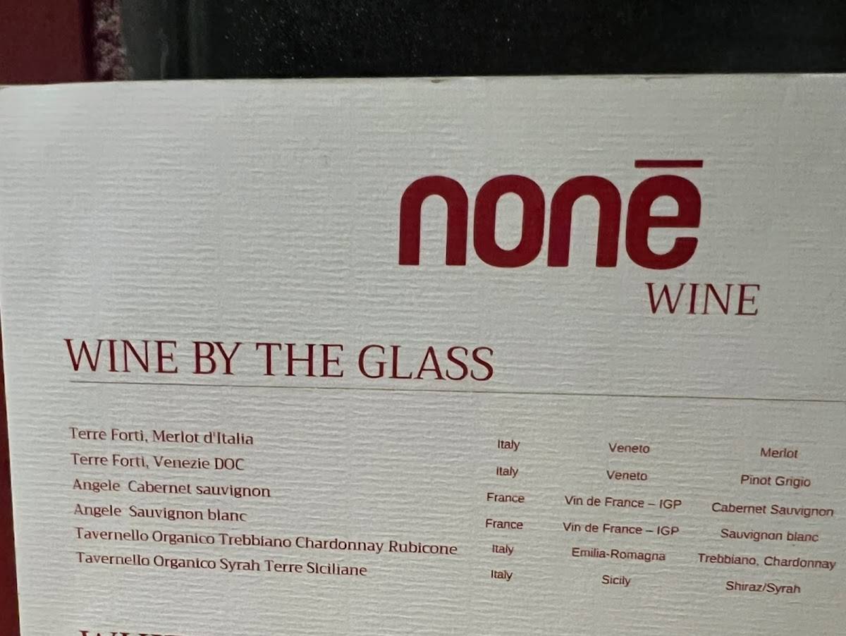 Menu at nonê pasta restaurant, Ho Chi Minh City, 48 Đường Nguyễn Văn Mai
