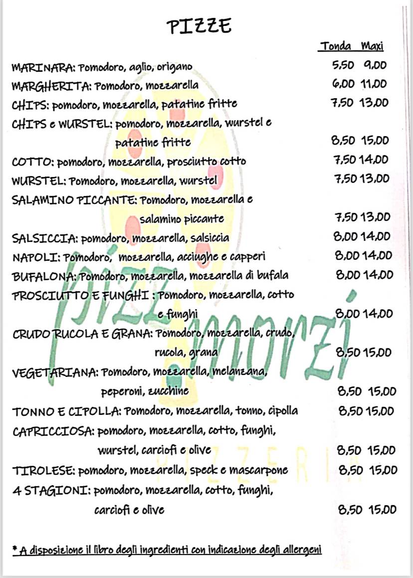 Menu di pizzamorzi 