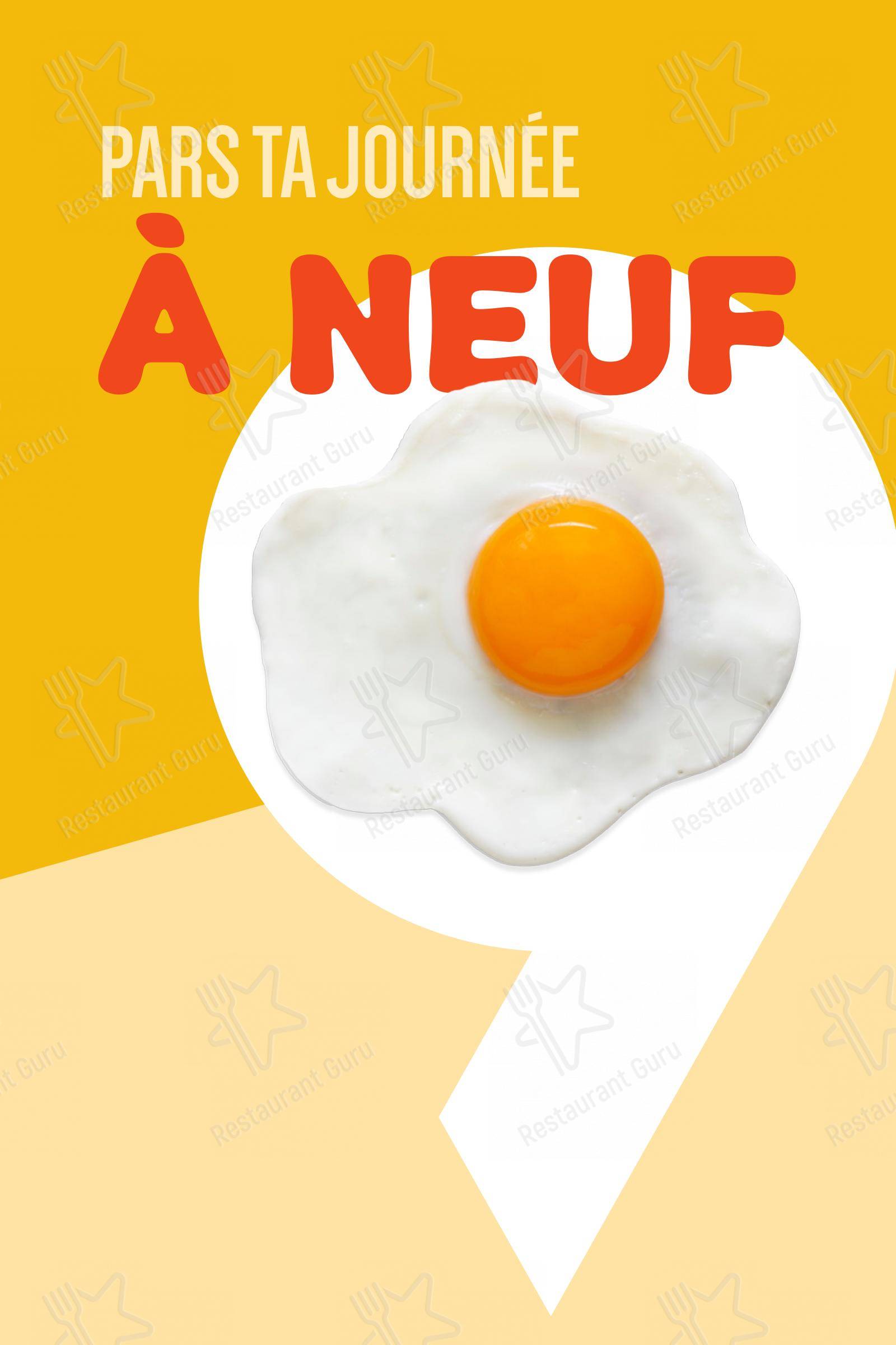 Menu pour 9 resto déjeuner - Menu