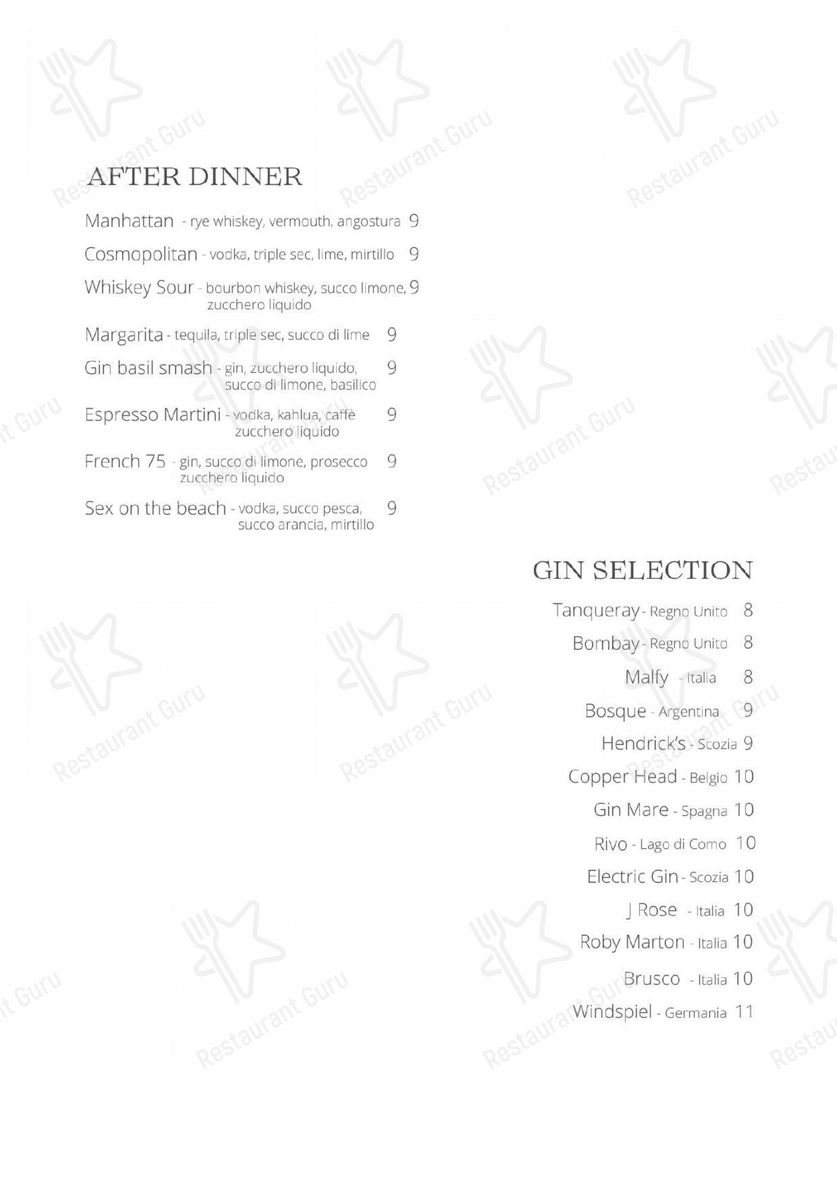 Menu per Ristorante Bar Lario pub & bar