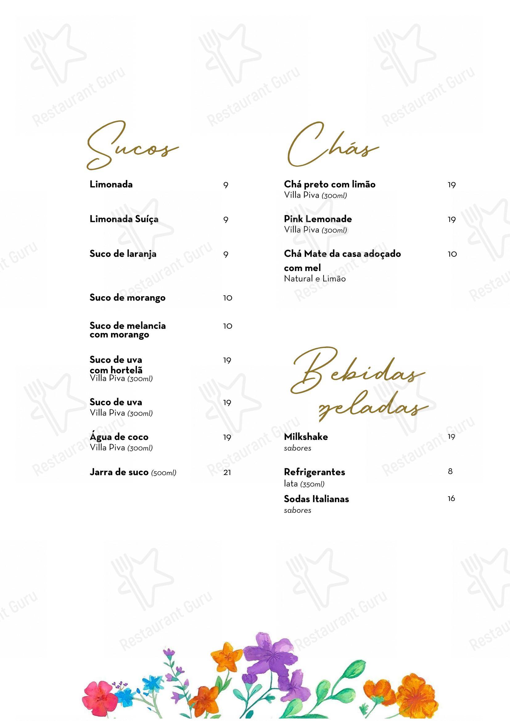 Menu bar para Jardim Secreto Gastronomia e Afetividade em Curitiba