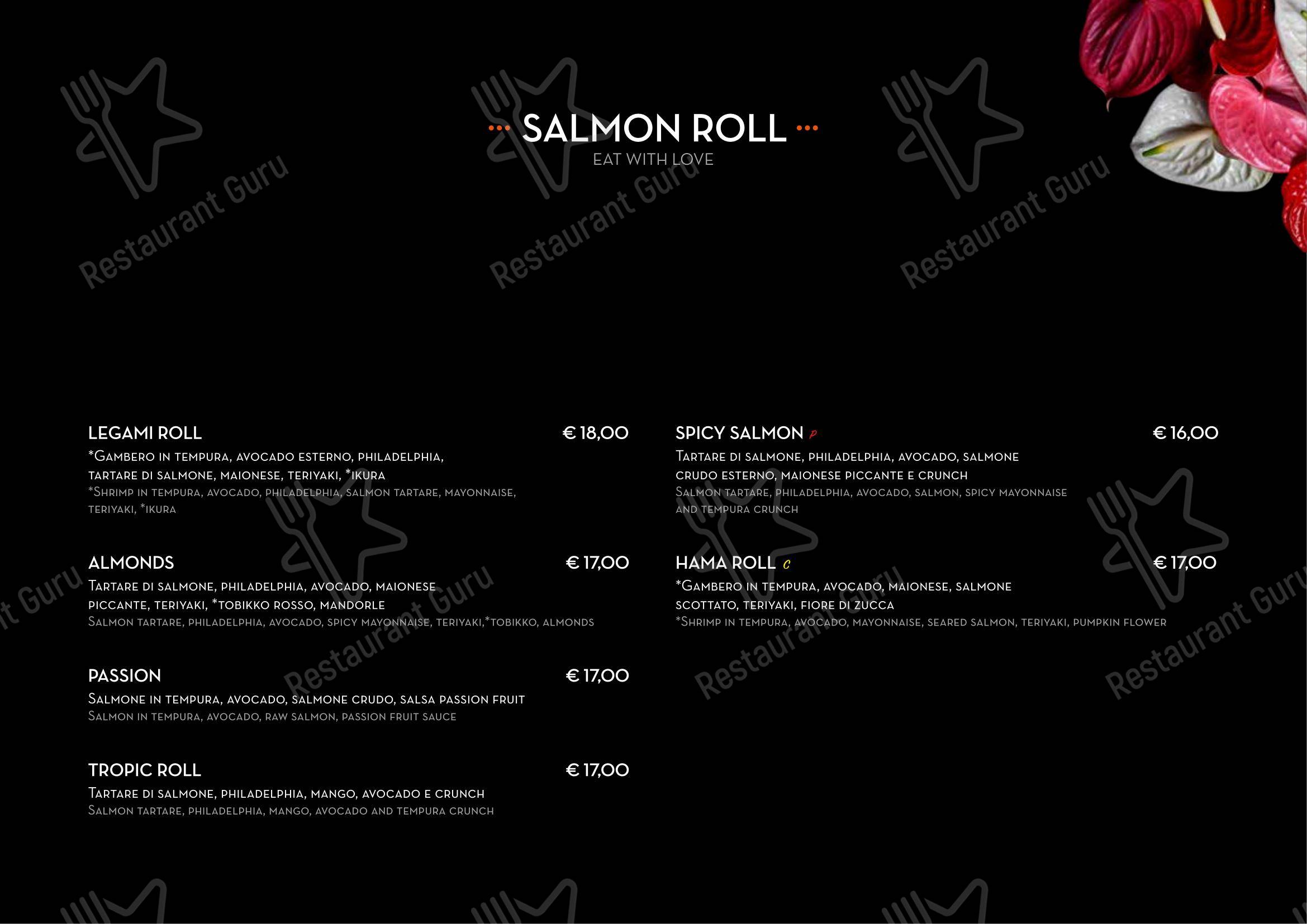 Menu per Legami Sushi & More ROMA ristorante