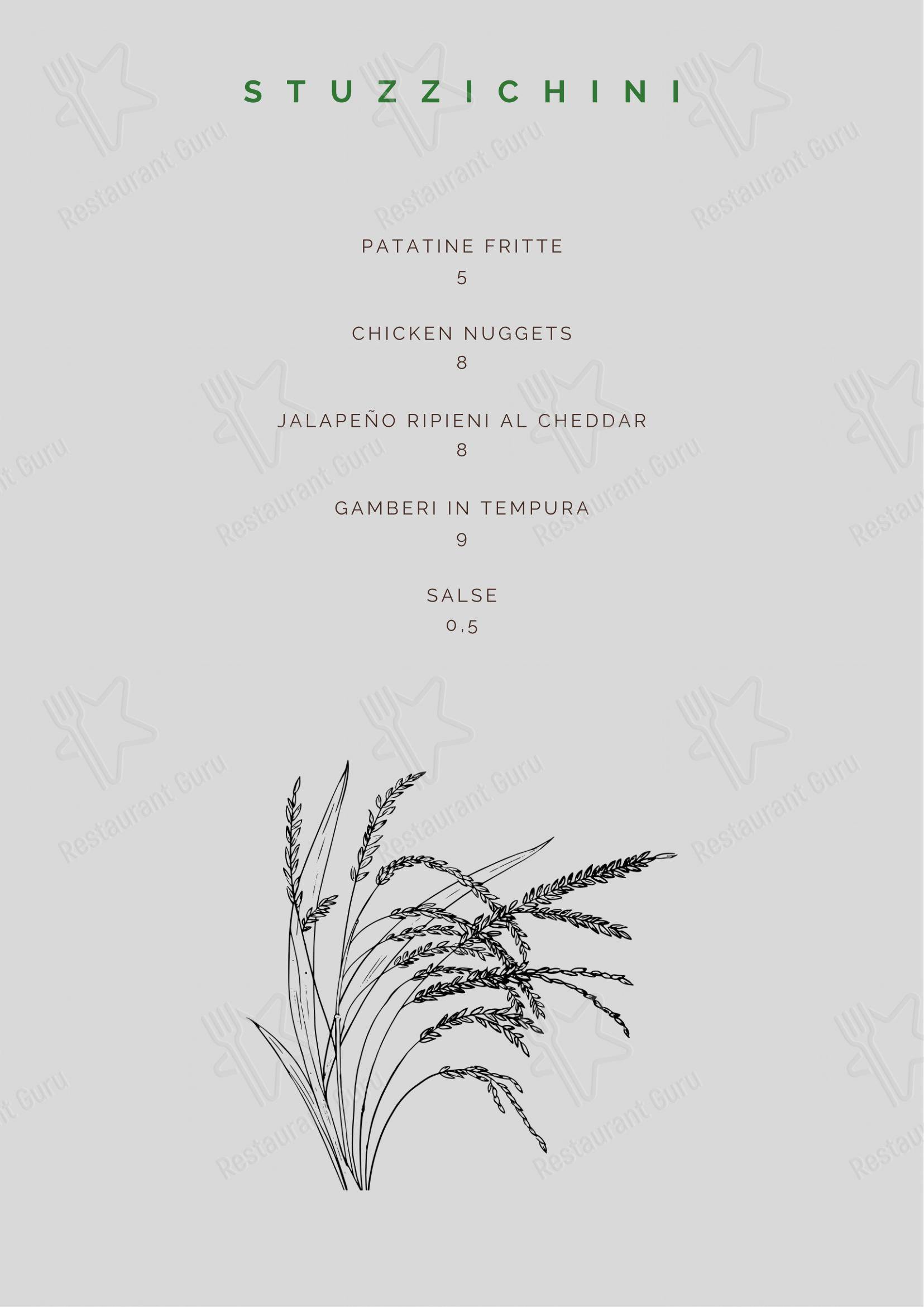 Menu di MEMENTO - Menu