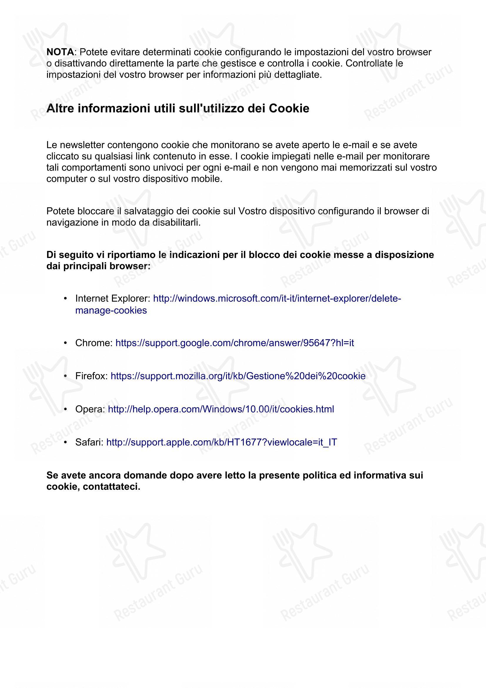 Medioevo ristorante pizzeria in Varese - Menu