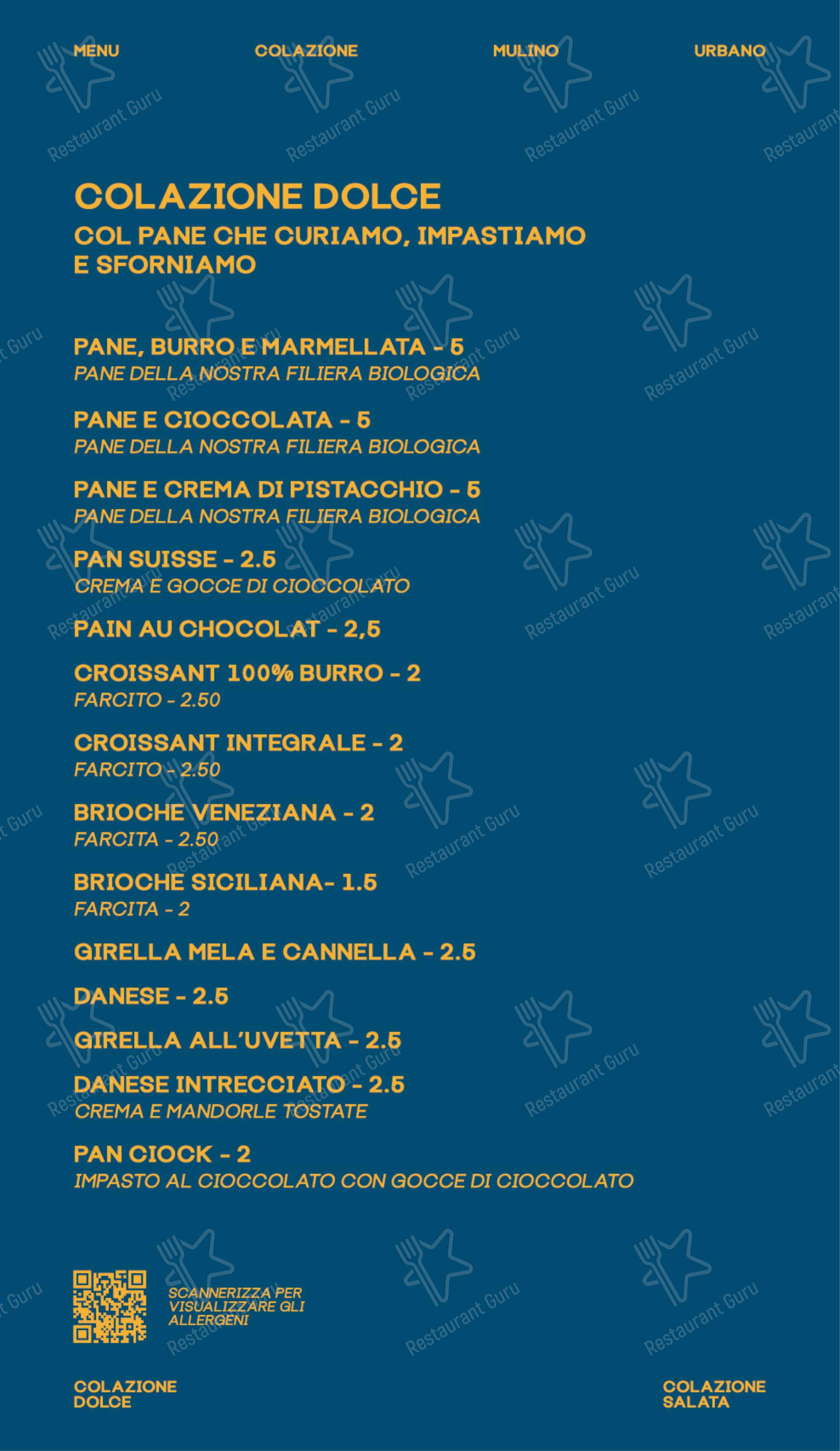 Mulino Urbano in Salerno - Menu