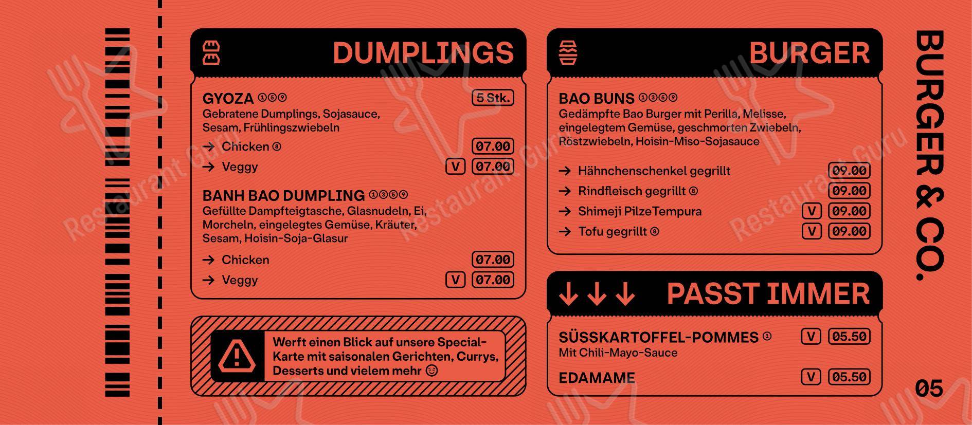 Menu pour PHO - Noodlebar (Mitte) restaurant