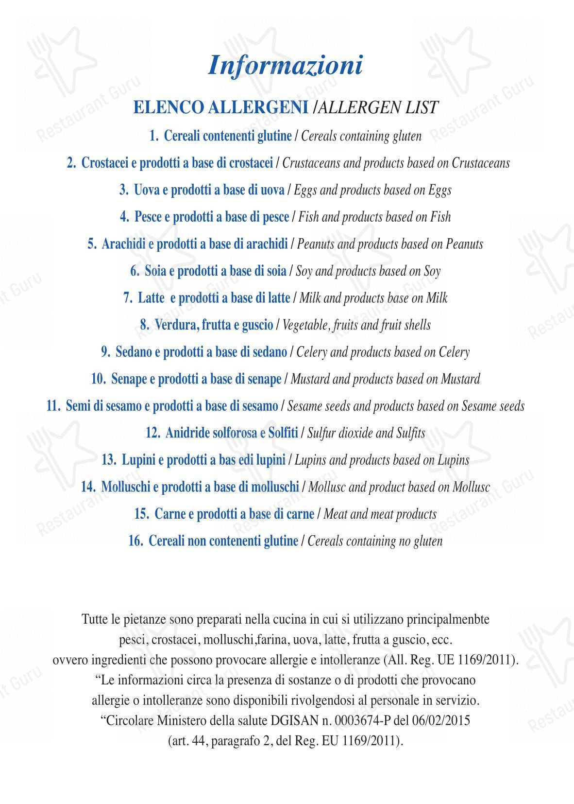 Menu per PiPè ristorante