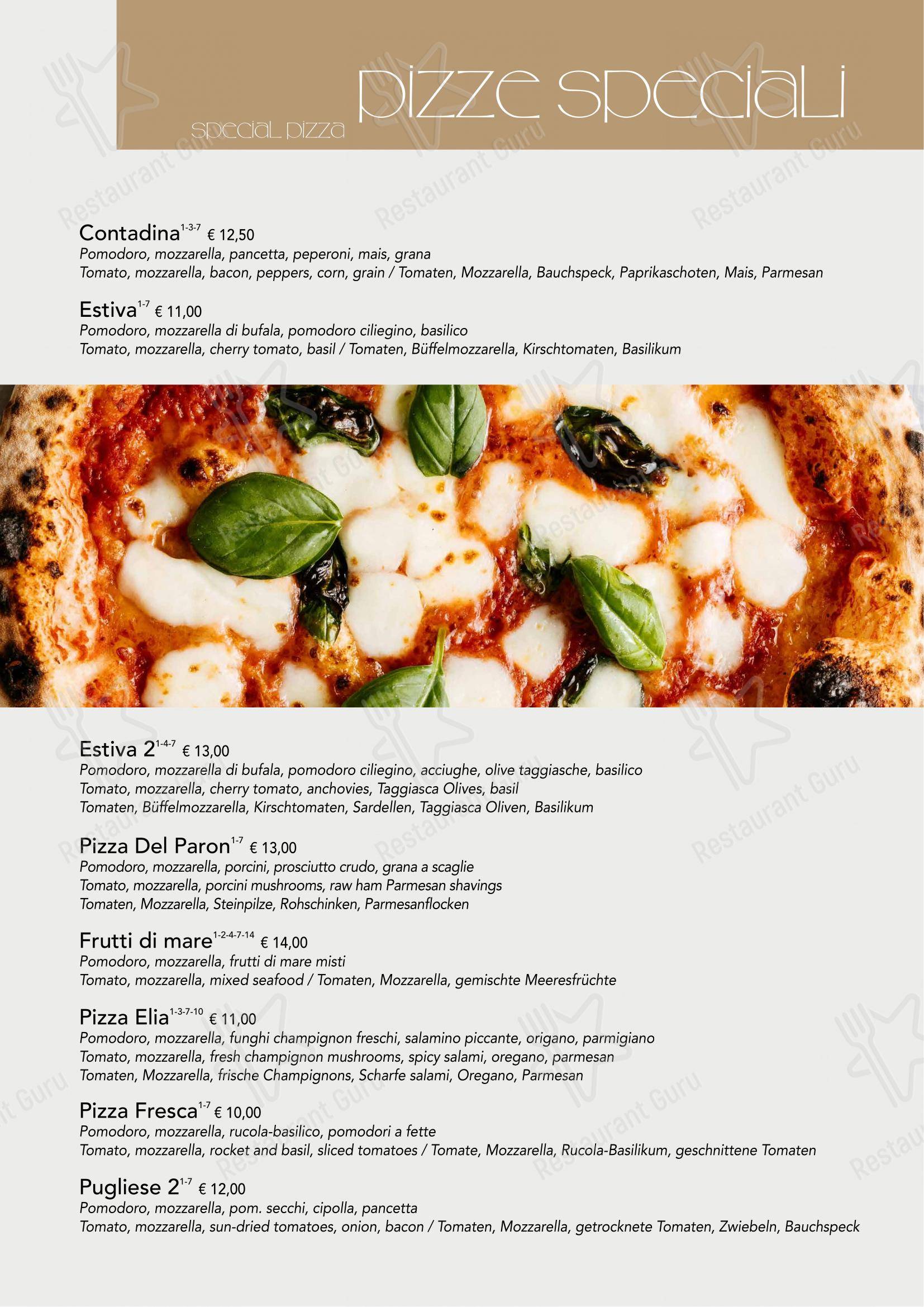 Menu per Pizzeria Ristorante Luciana pizzeria