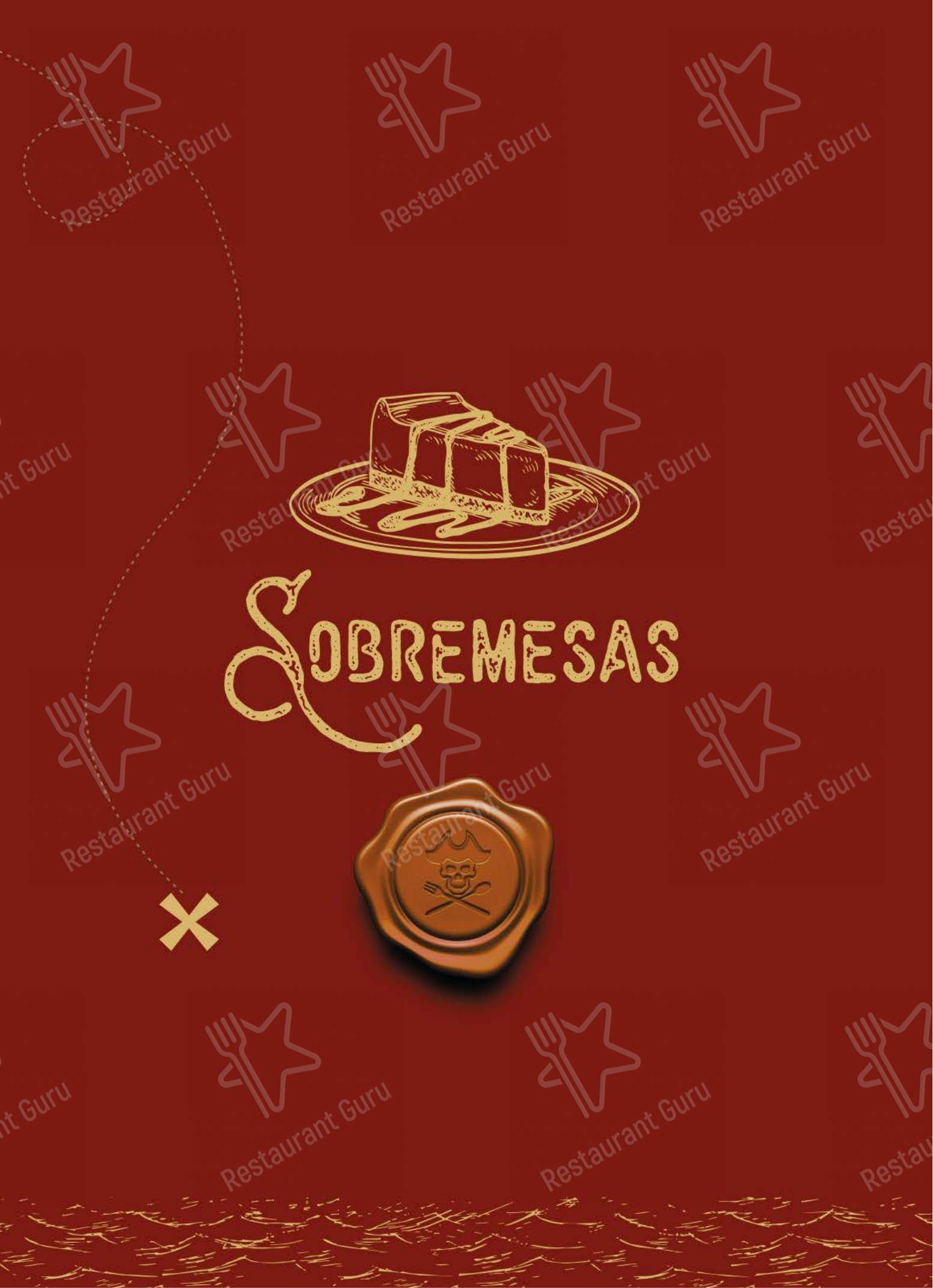 Menu bar para Restaurante Tortuga em Curitiba