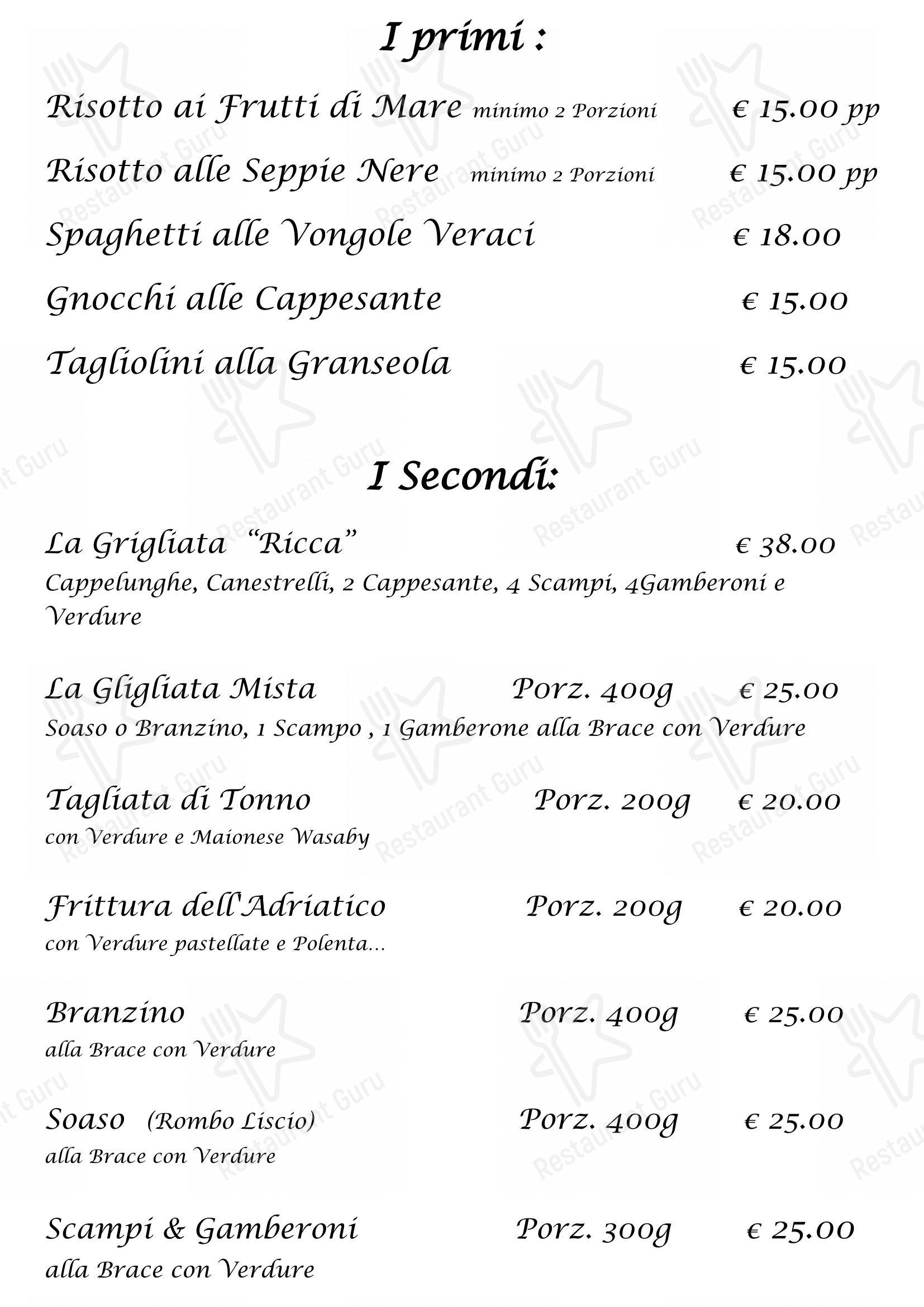 菜单 per Ristorante AB Baretta ristorante