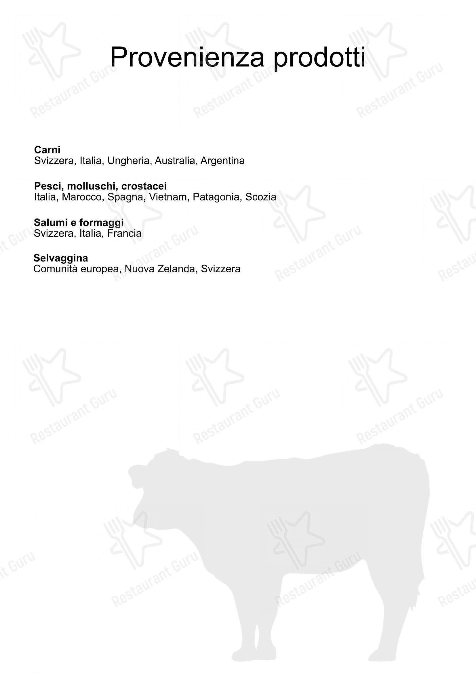 Menu di Ristorante Bar Class - Menu bar