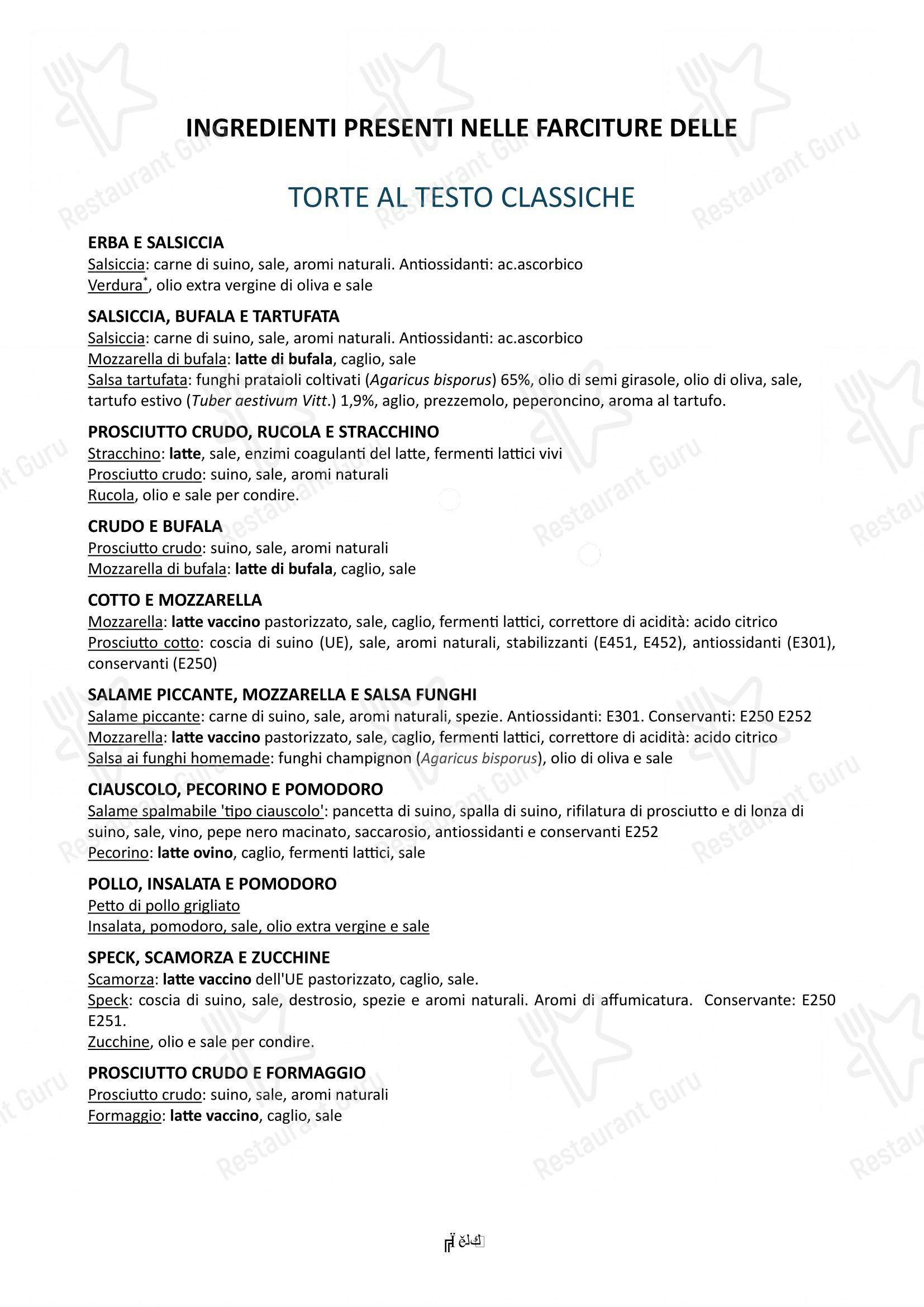 Menu di Ristorante CUKUC - Menu