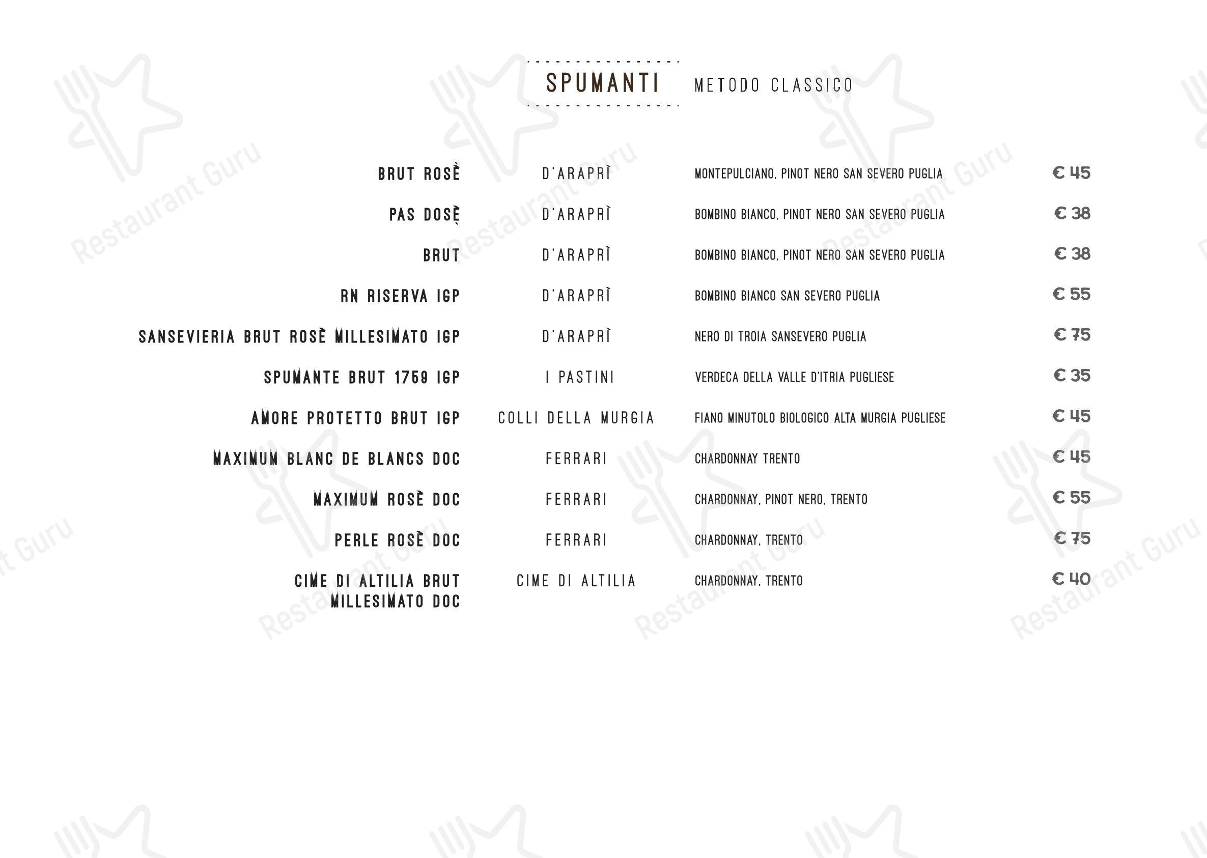 Menu di Ristorante Piazza Palmieri - 菜单