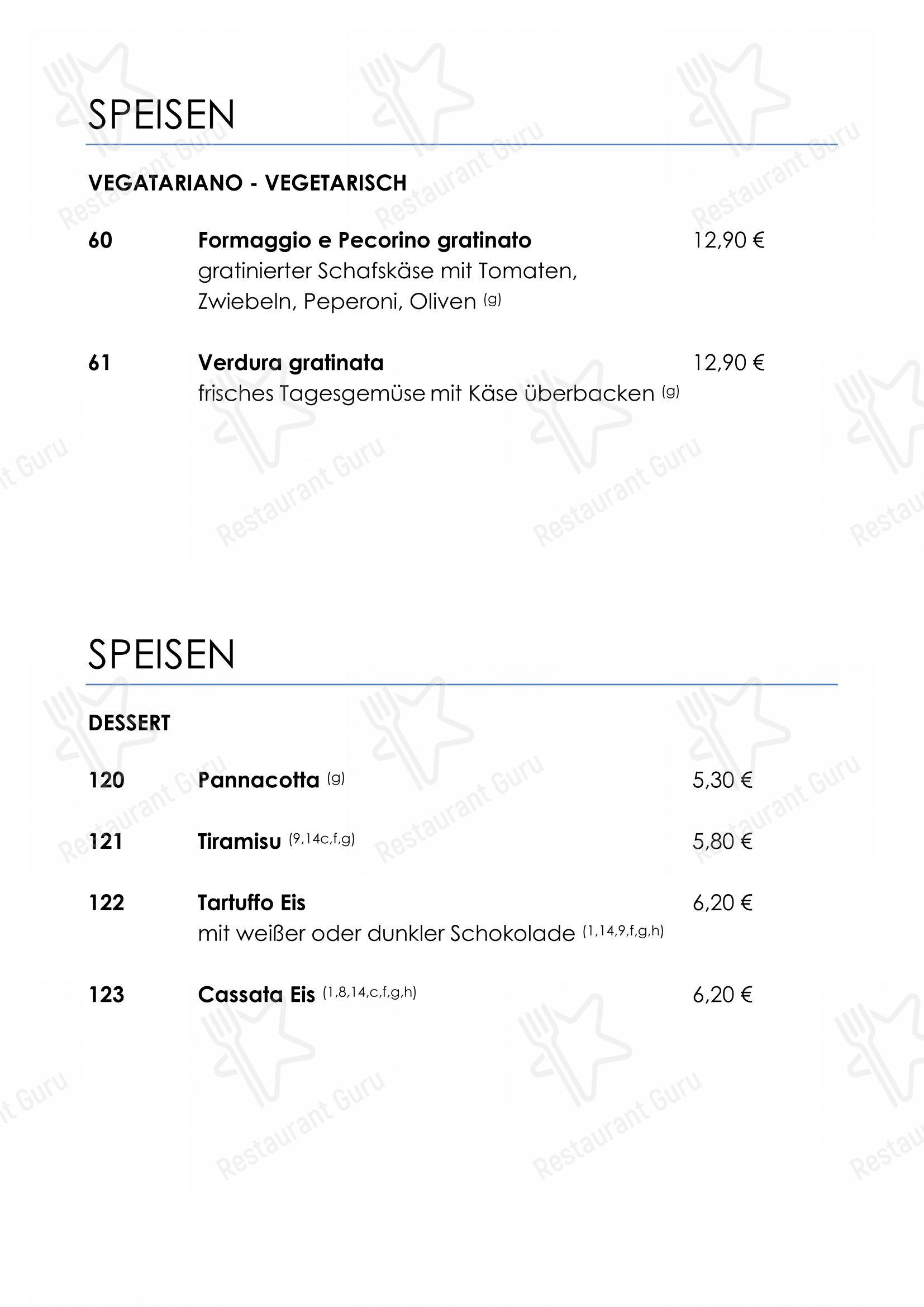 Ristorante Toscanini dans Hanovre - Menu