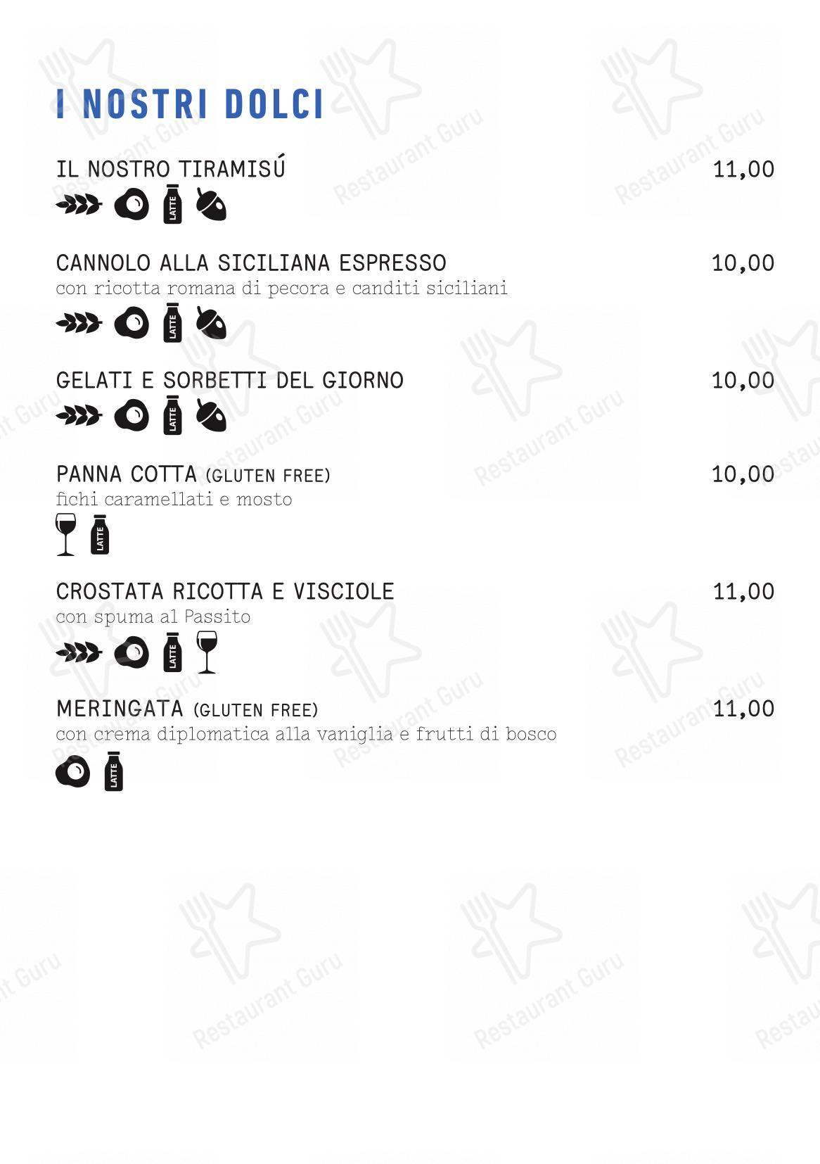 Menu pour Roscioli Salumeria con Cucina - Детское