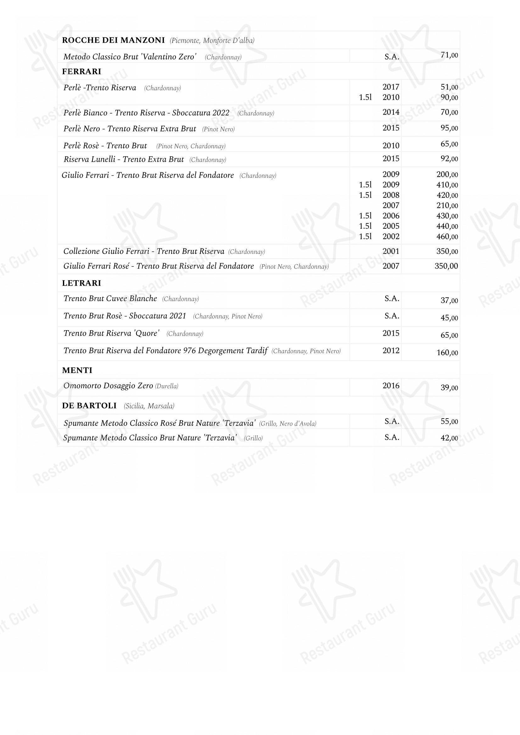 Menu di Saviotti - 菜单