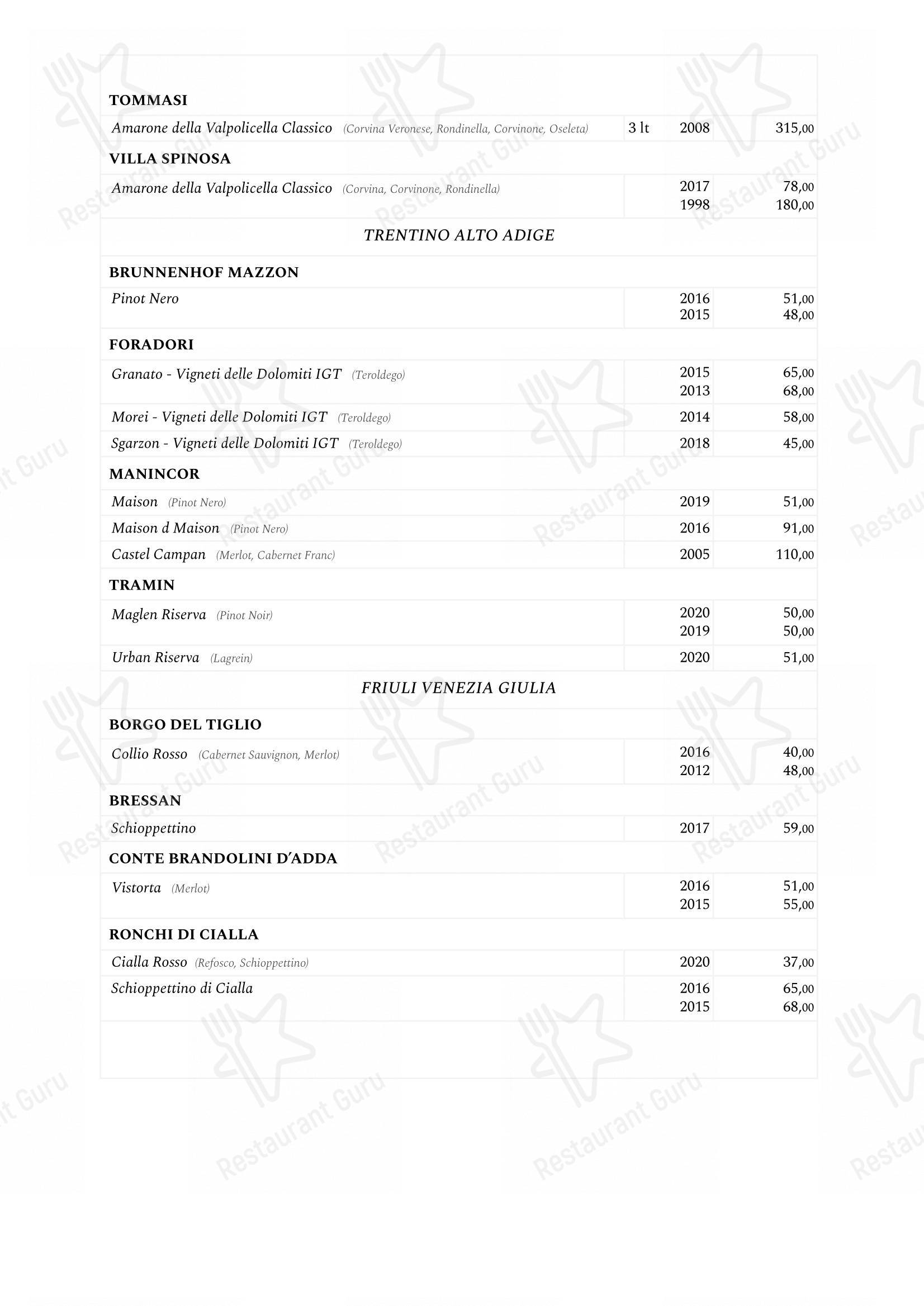 菜单 per Saviotti ristorante