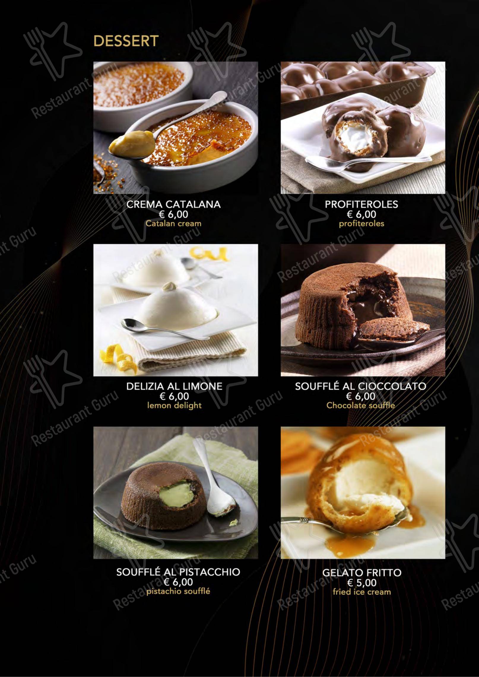 Menu bar per Yugo ristorante