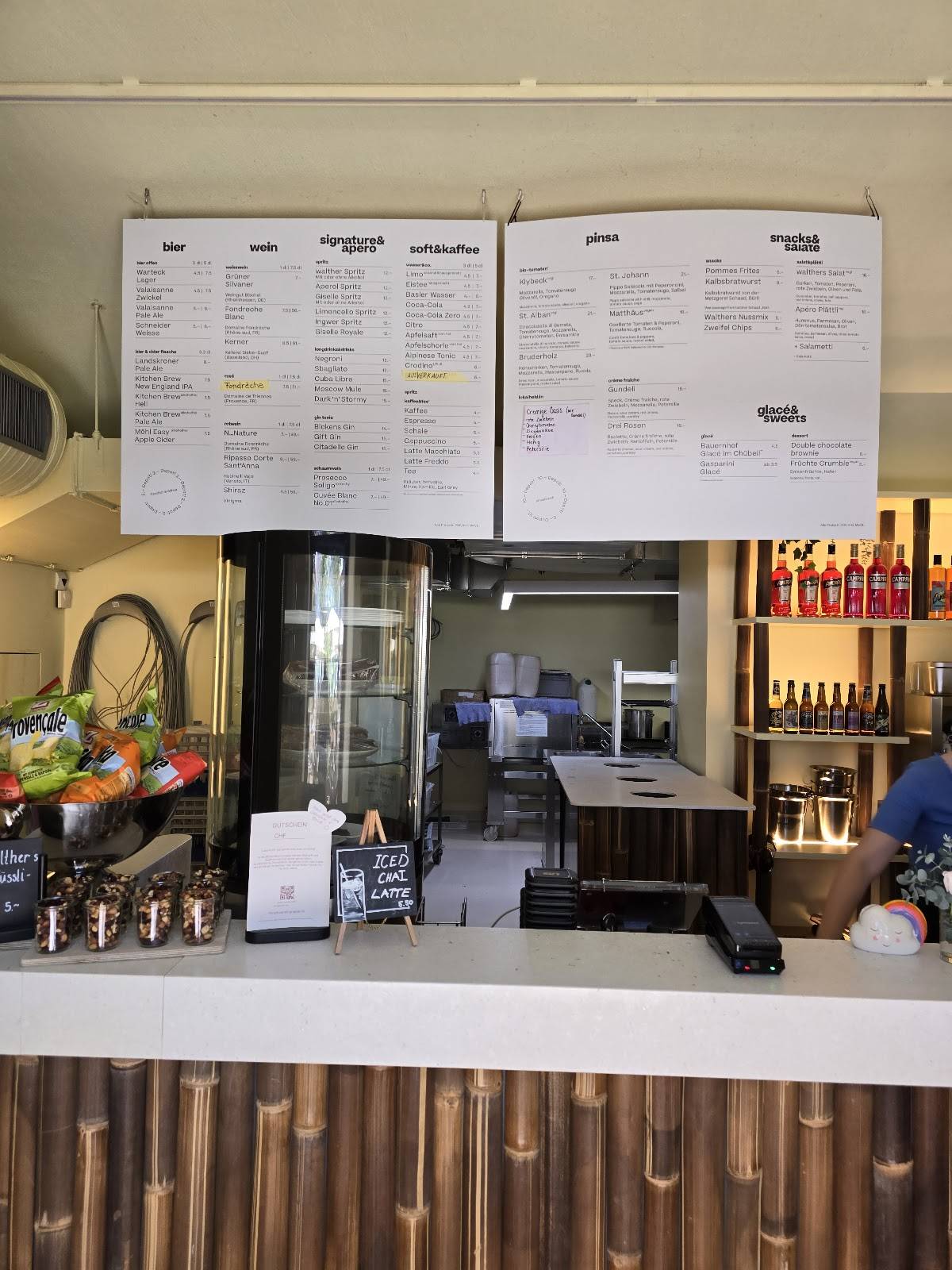 Menu di walther bistrobar buvette 