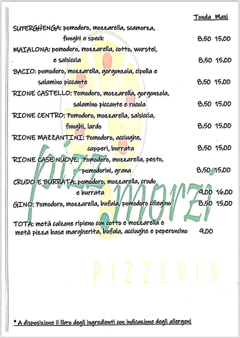 Menu di pizzamorzi 
