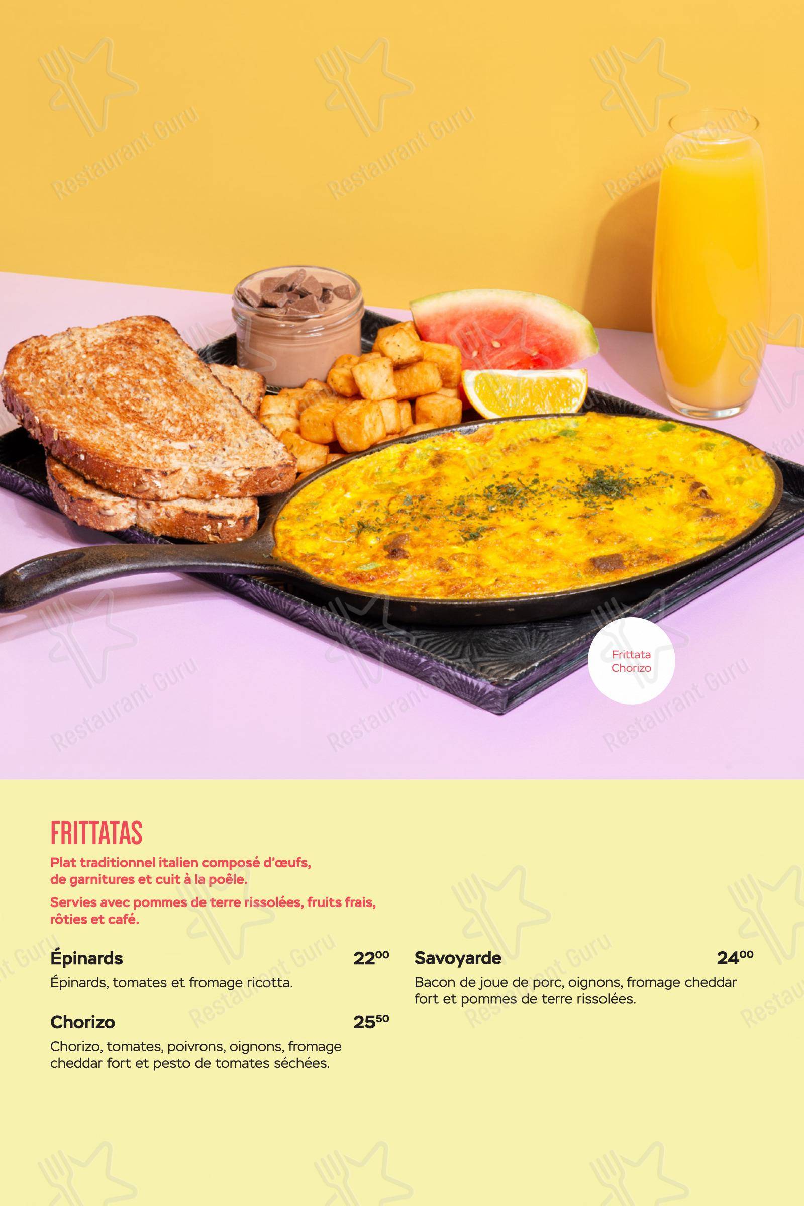 Menu pour 9 resto déjeuner restaurant