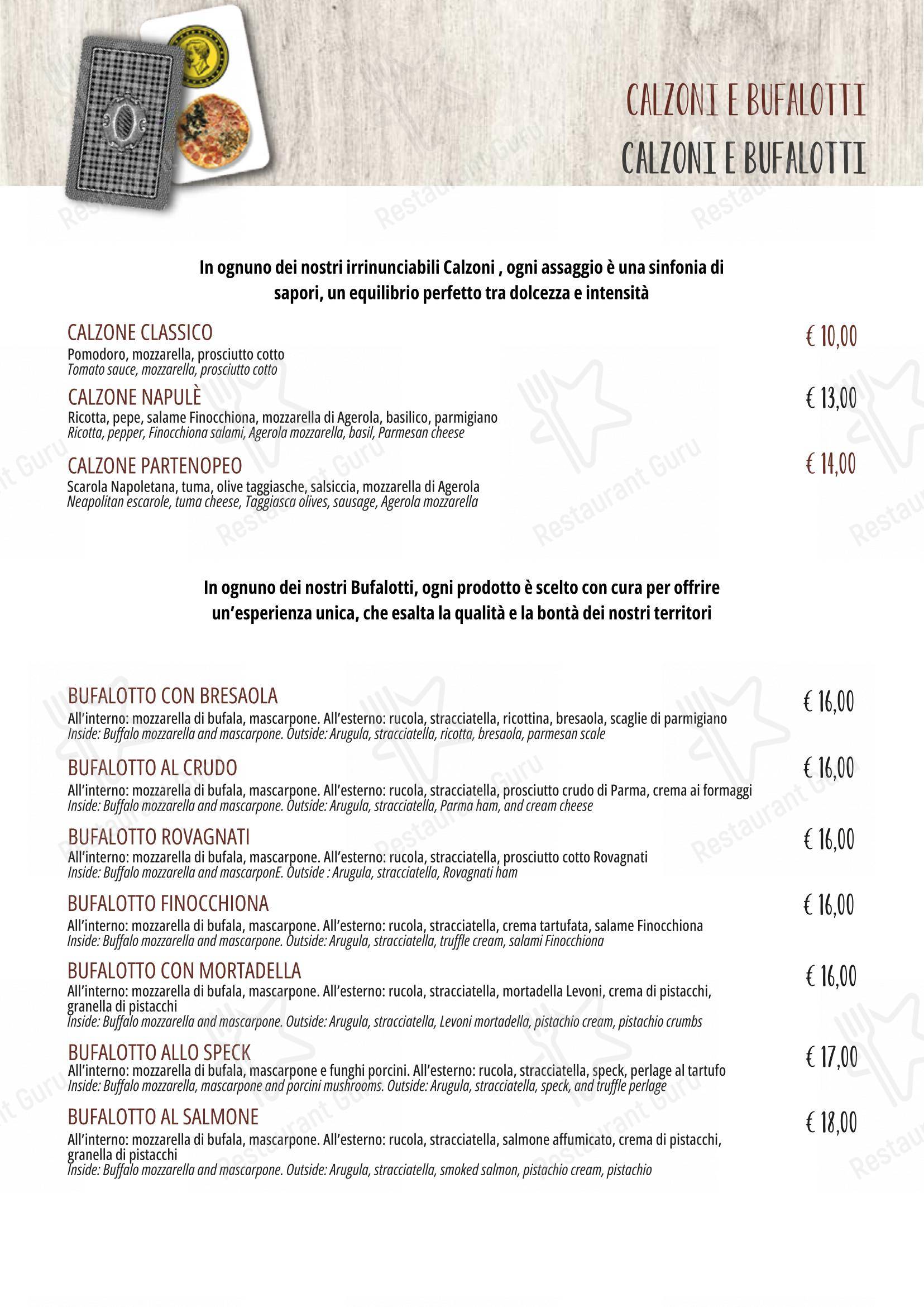 Menu di Il Baro - Menu