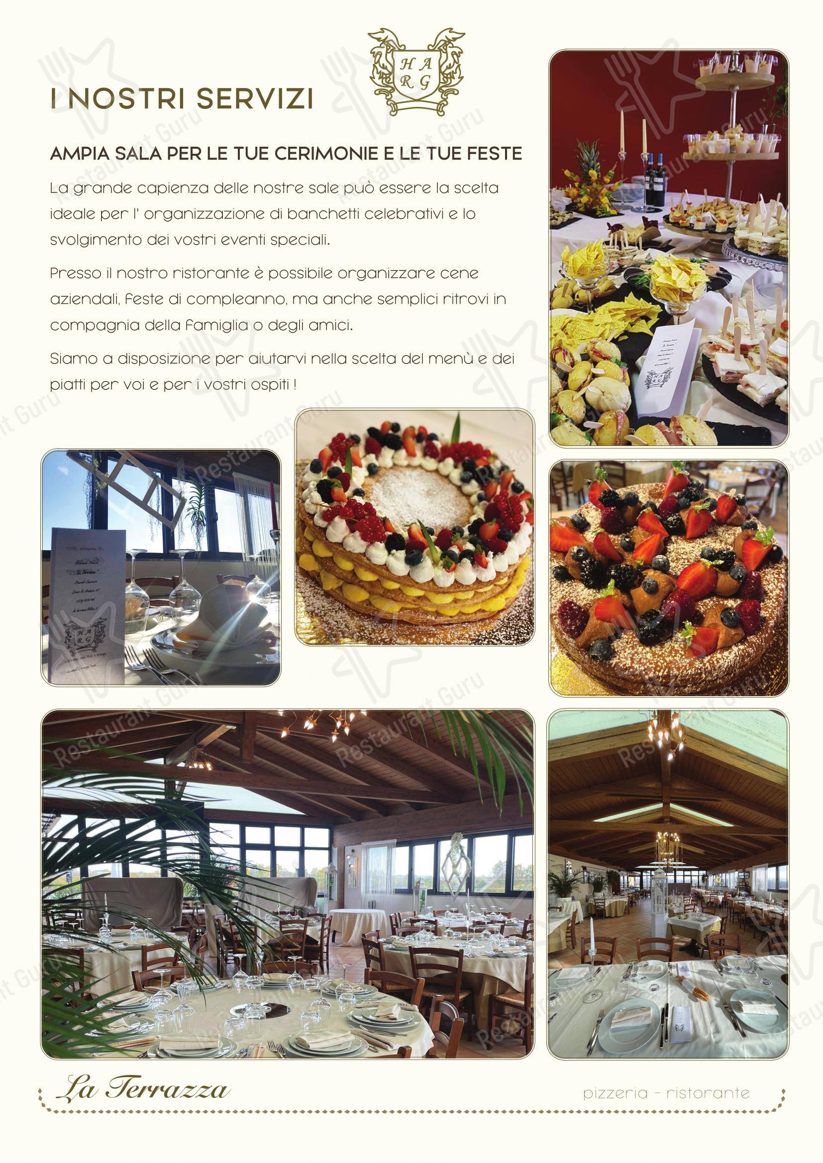 Menu per La Terrazza in Rivarolo Canavese