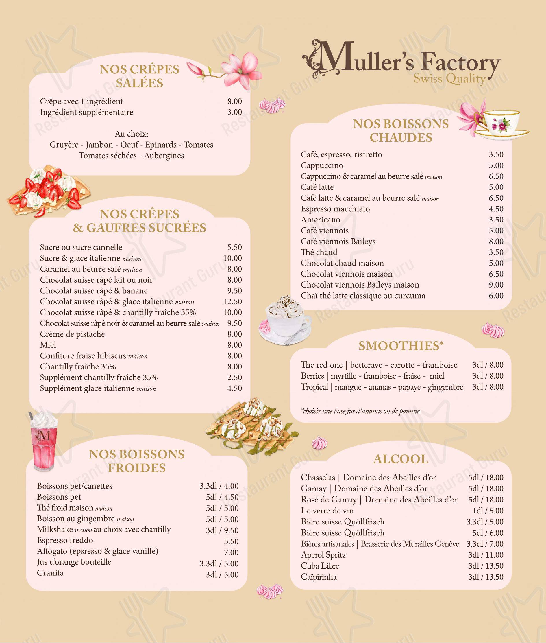 Menu di Muller's Factory - Детское