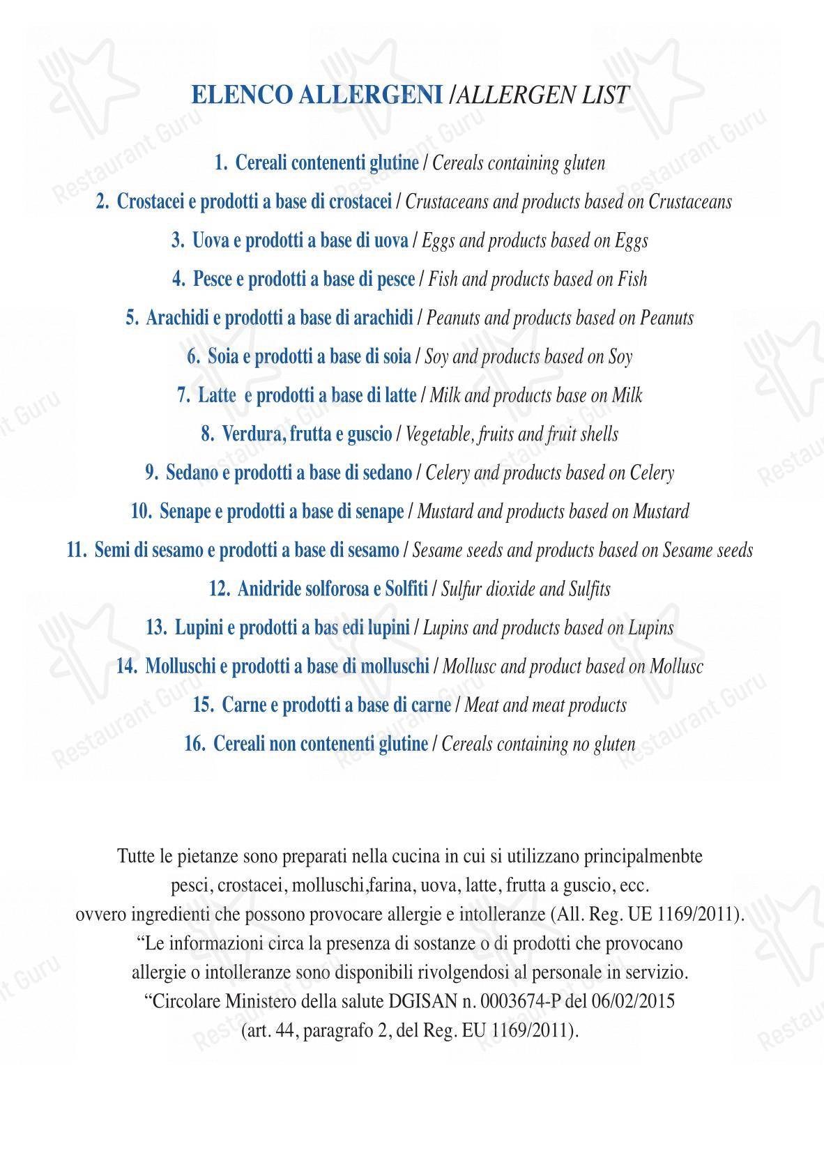 Menu bar per PiPè in Pescara