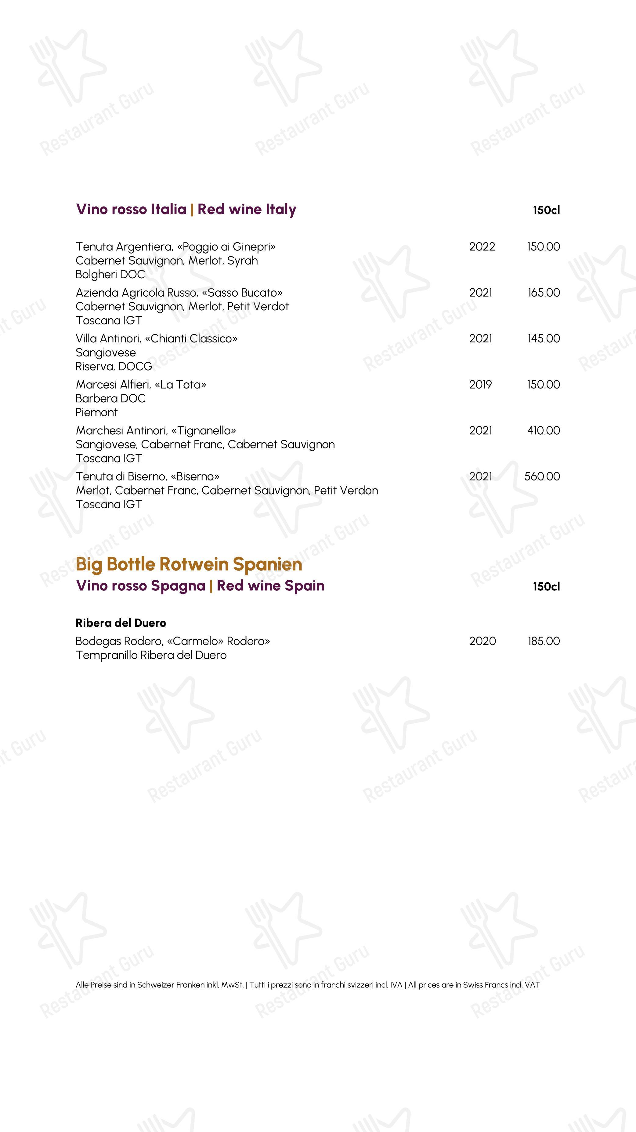 菜单 per Restaurant Kuhstall ristorante