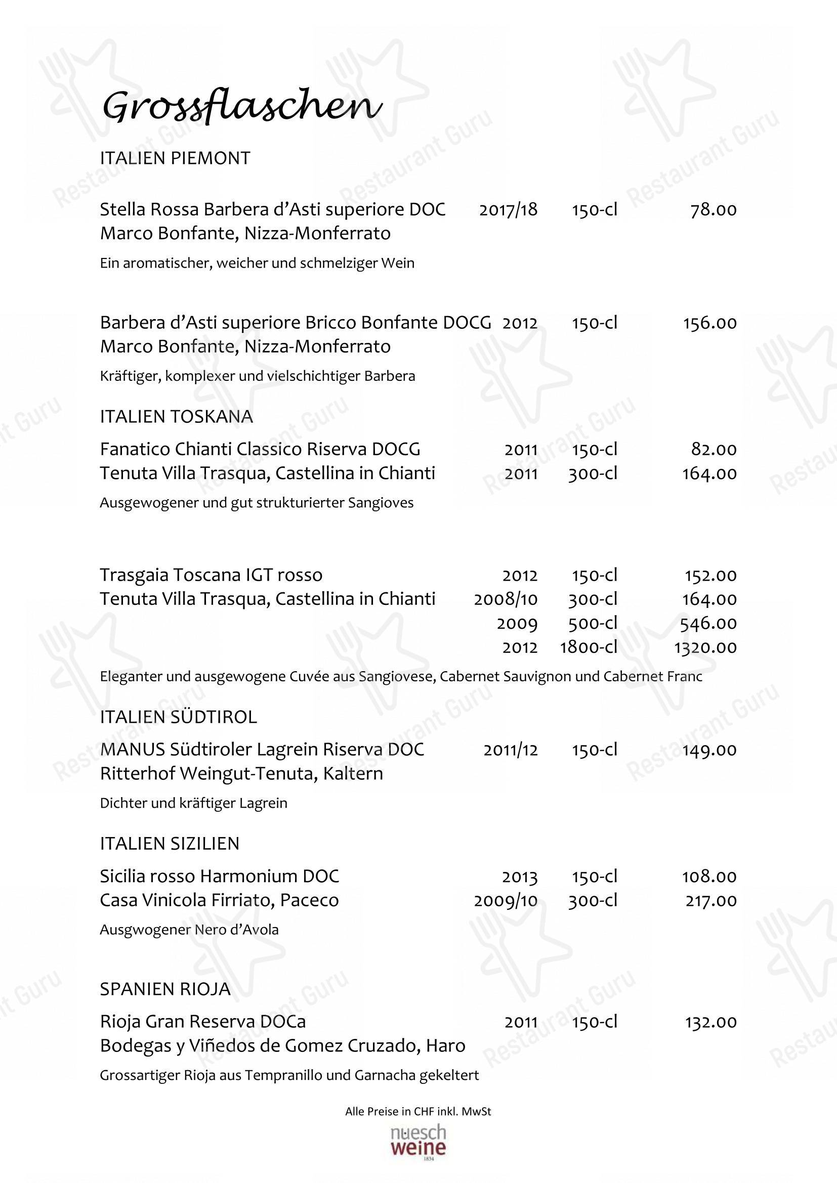 Restaurant VIVA St. Moritz in San Maurizio - Menu