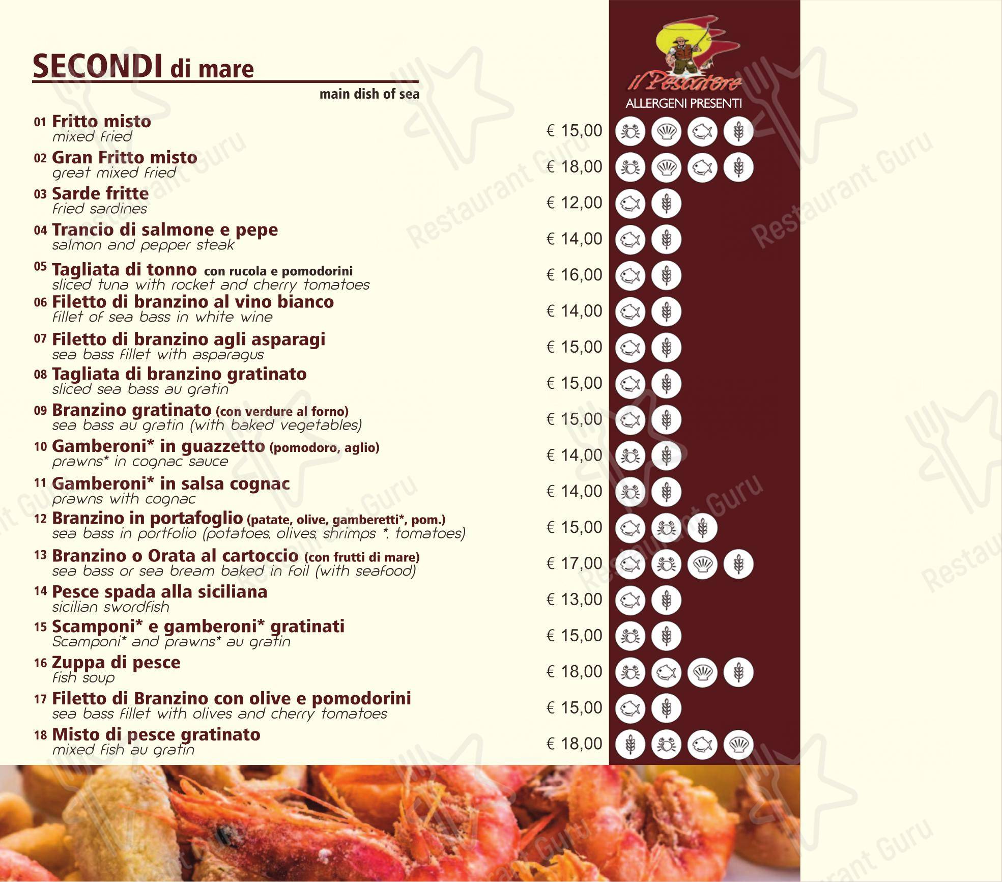 Ristorante Pizzeria Il Pescatore 4 in Casale Monferrato - Menu