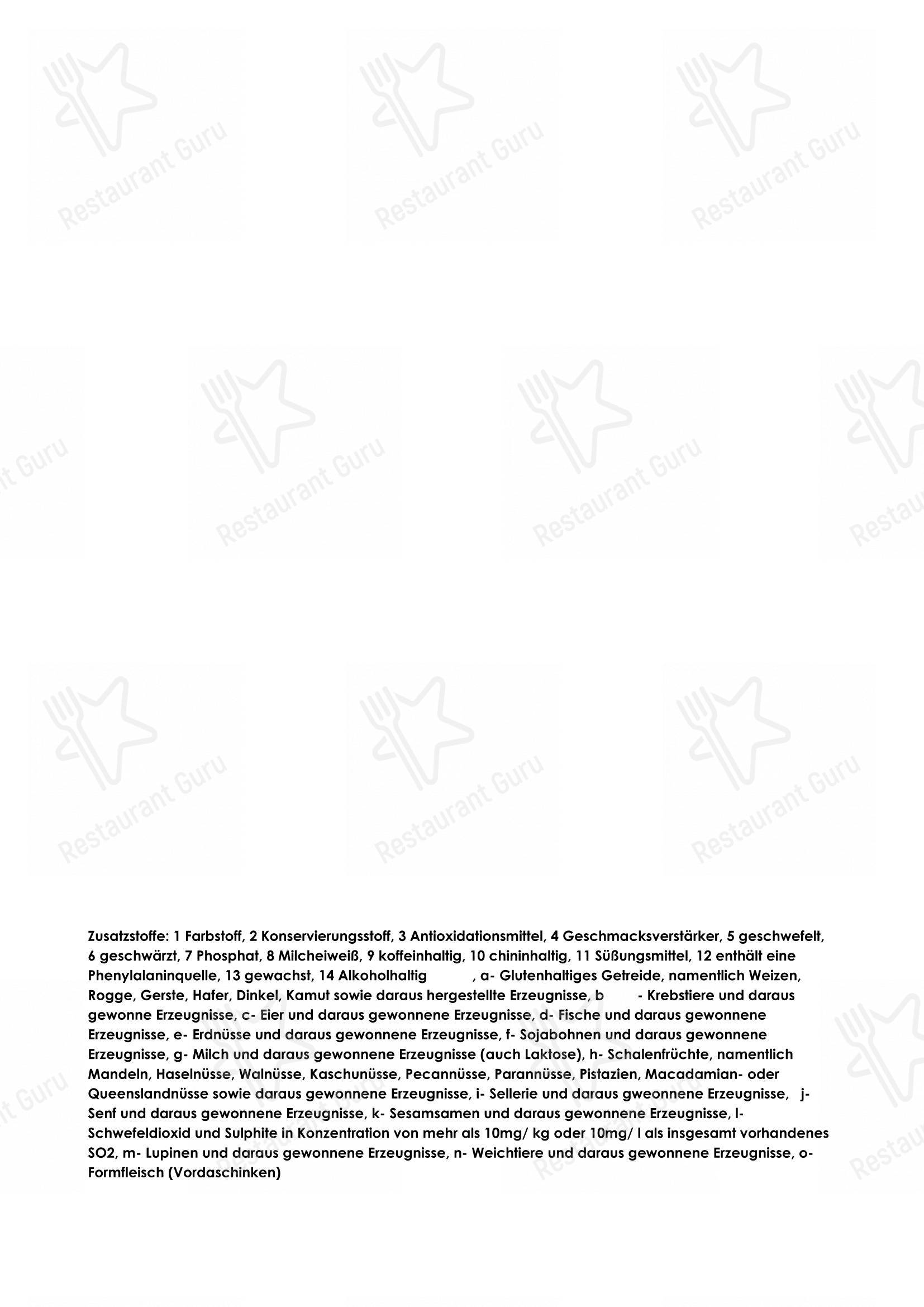 Ristorante Toscanini dans Hanovre - Menu