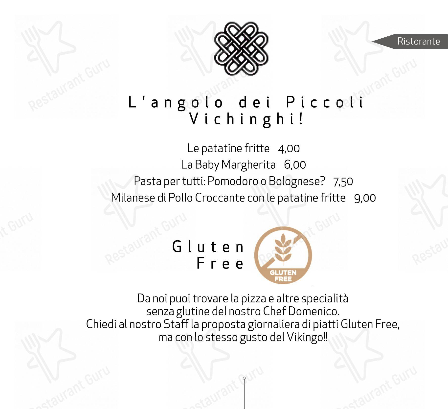 Menu di Ristorante Vikingo - Menu