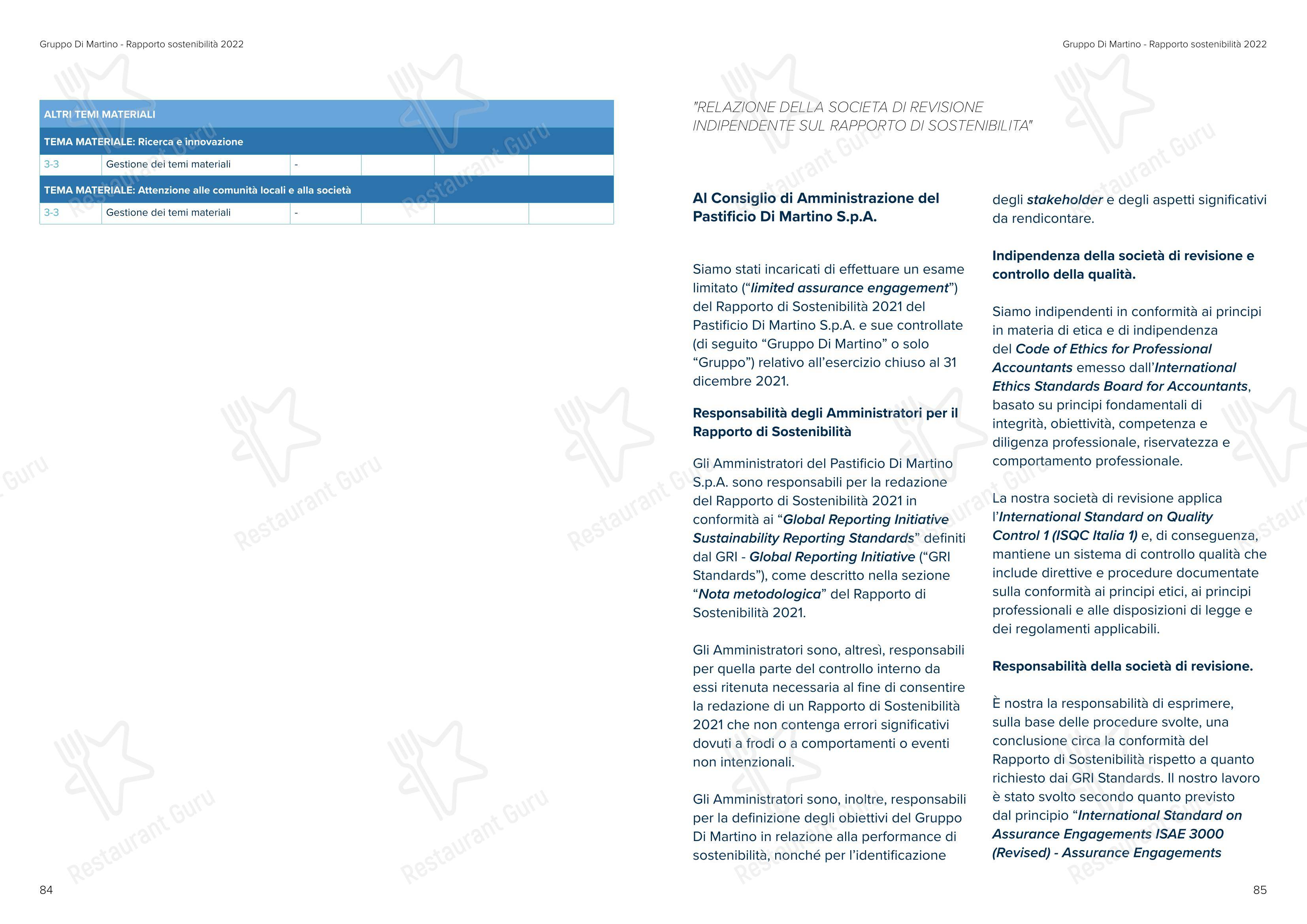 Menu per Sea Front Di Martino Pasta Bar pub & bar