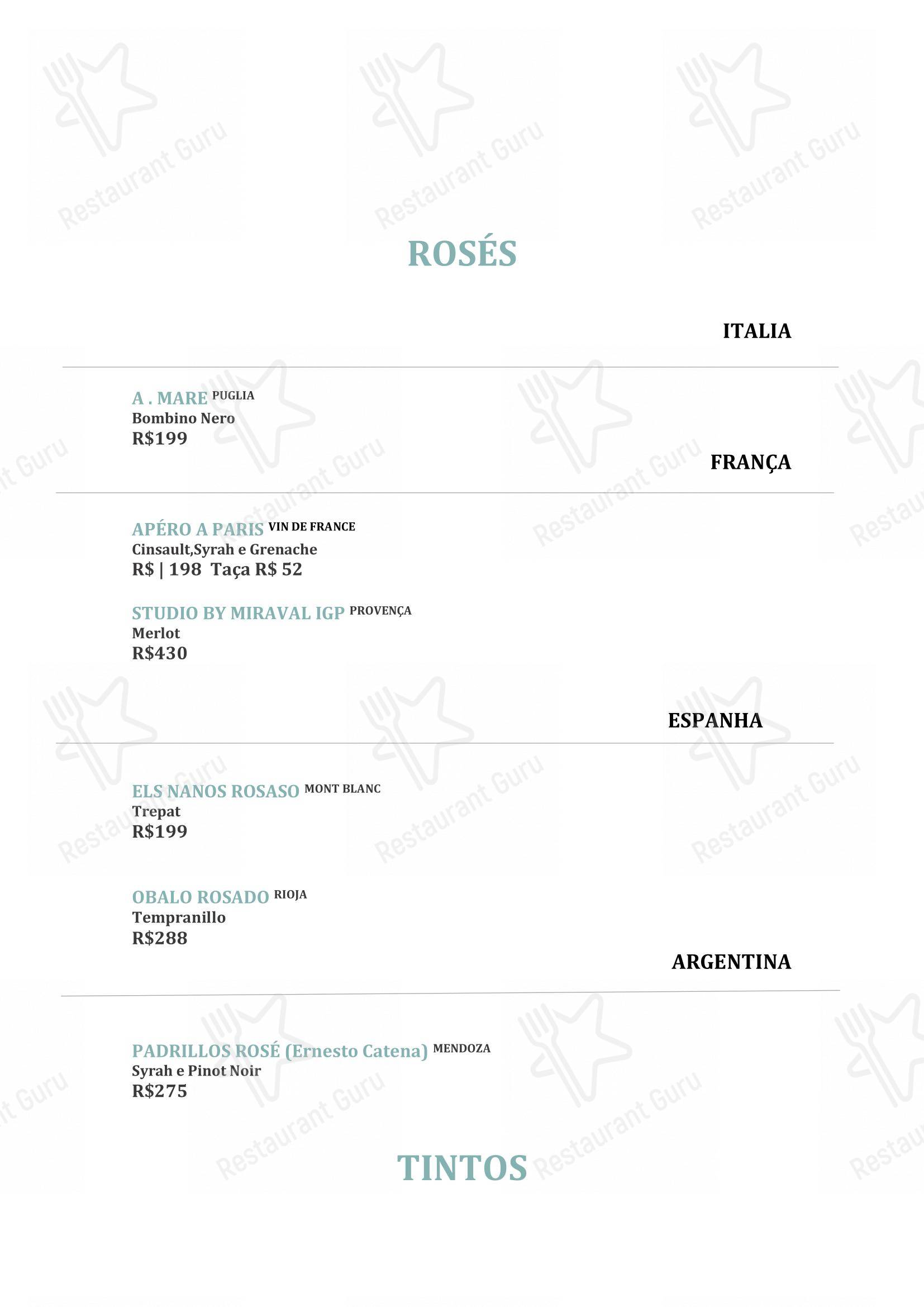 Tanit Culinária Espanhola em São Paulo - Основное меню