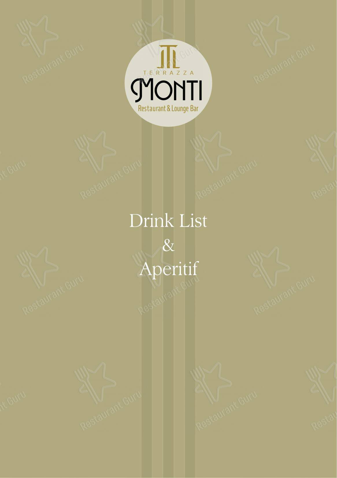 Крафт меню per Terrazza Monti - Restaurant & Lounge Bar in Roma