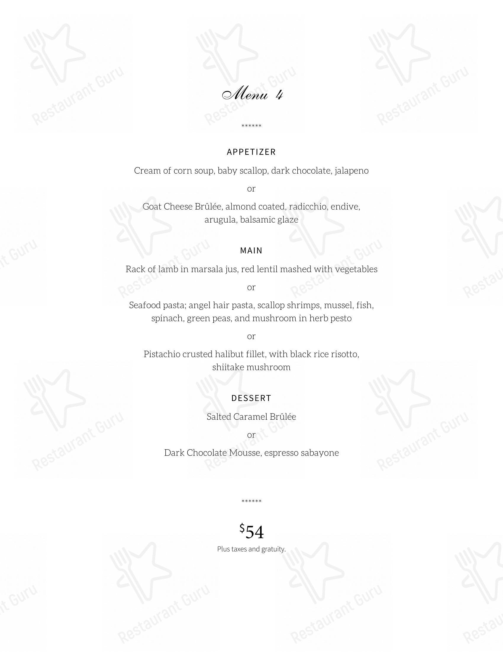 Menu pour The Apricot Tree Cafe - Коктейльная карта