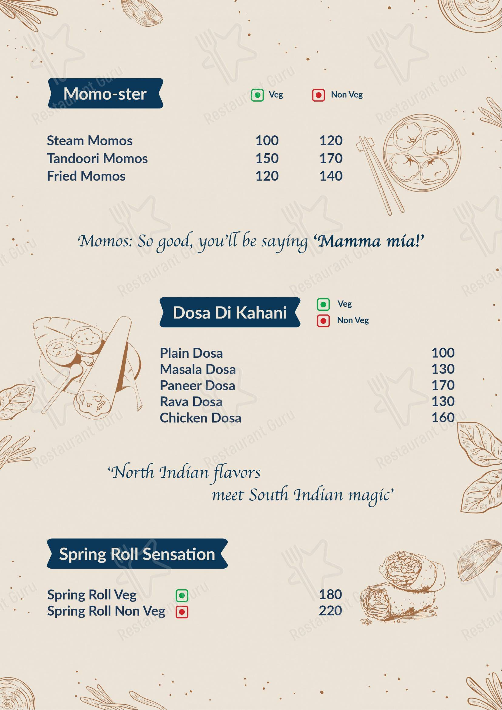 The Brar's Cafe - Menu