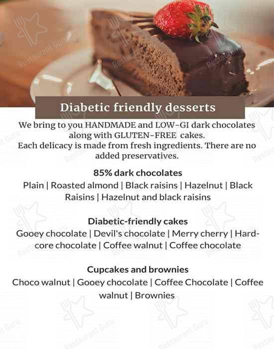 AIKA Delicacies - Diabetic Indulgence menu