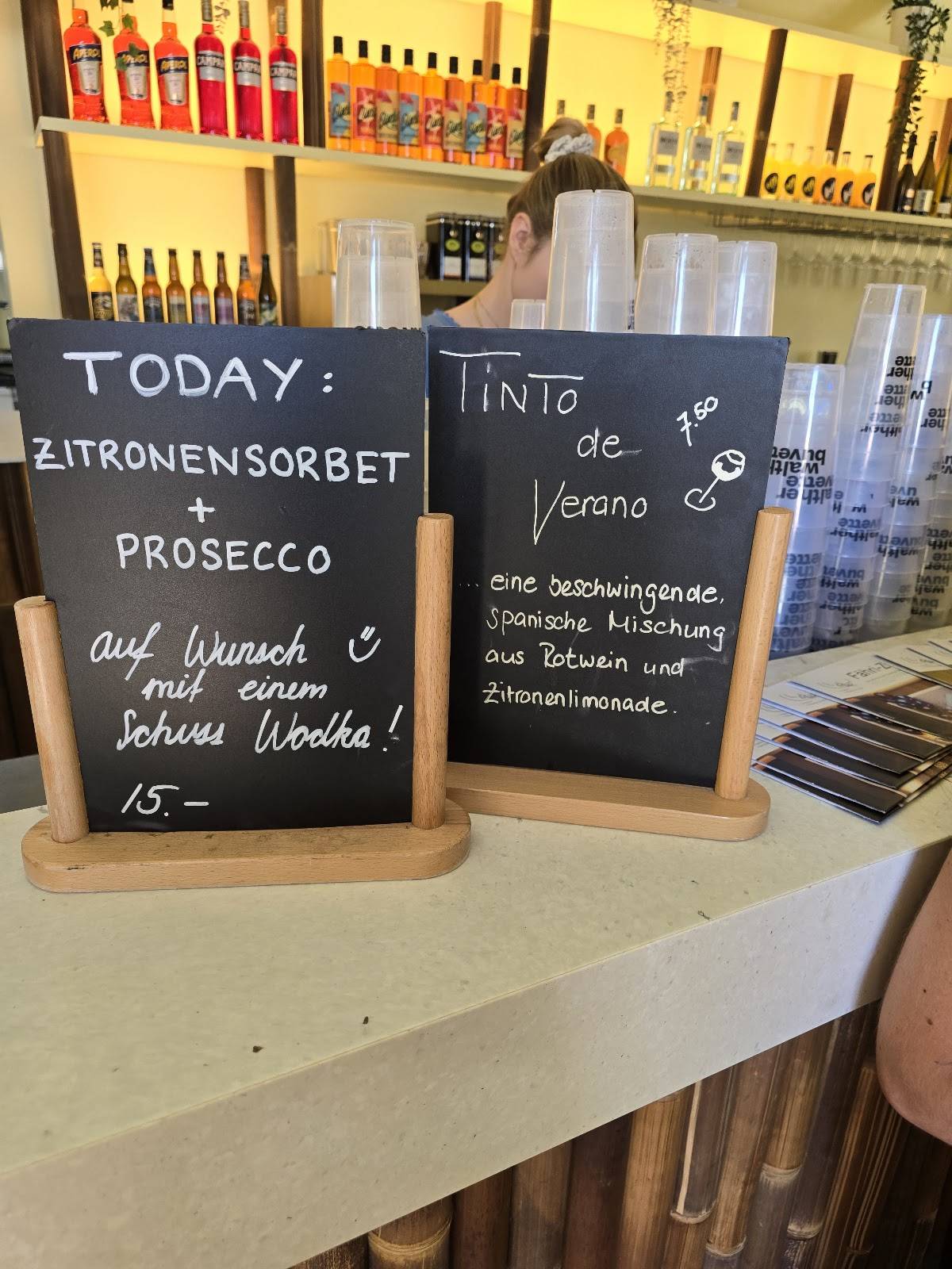 Menu di walther bistrobar buvette 