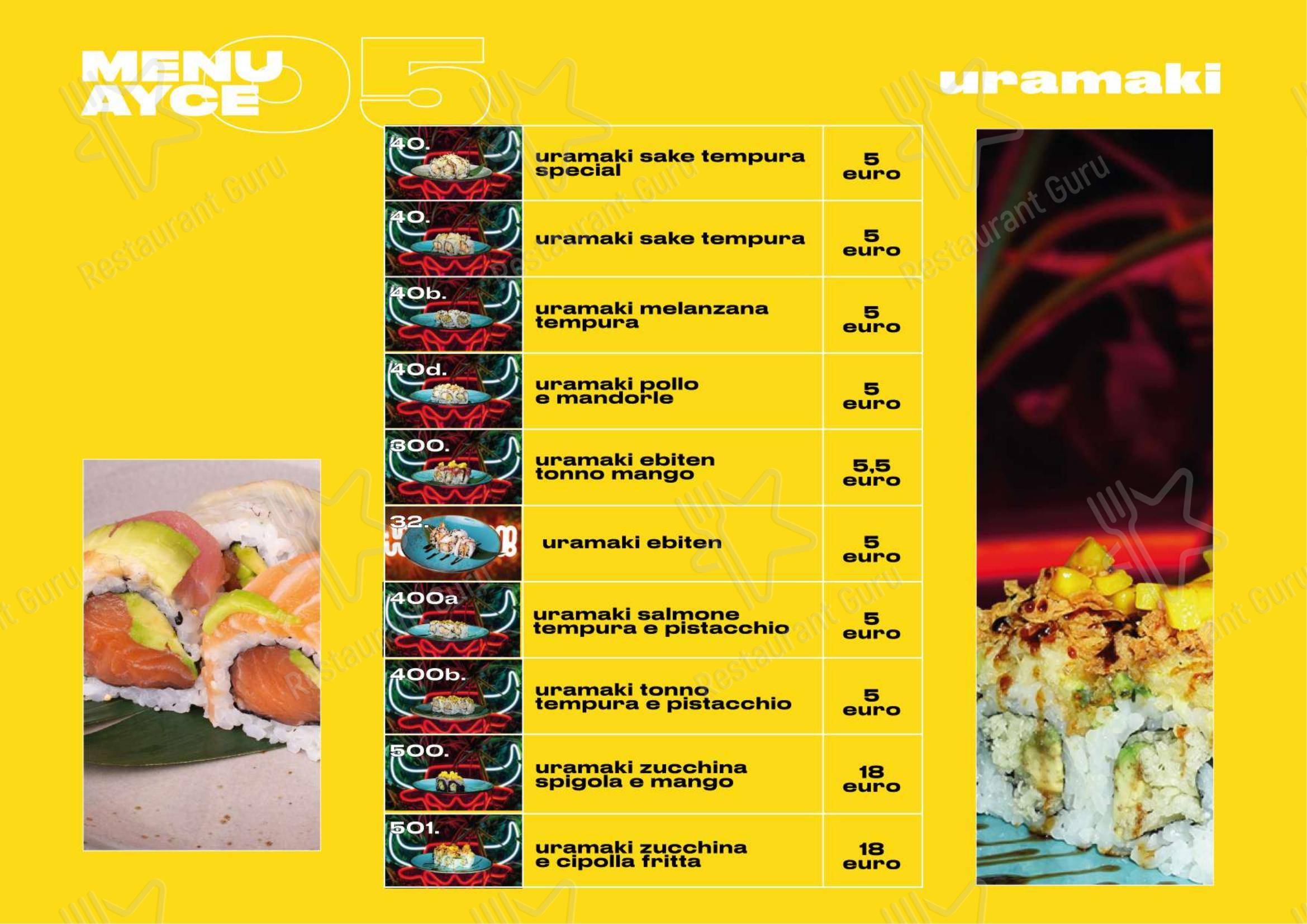 Menu pour Oishi Sushi Restaurant restaurant