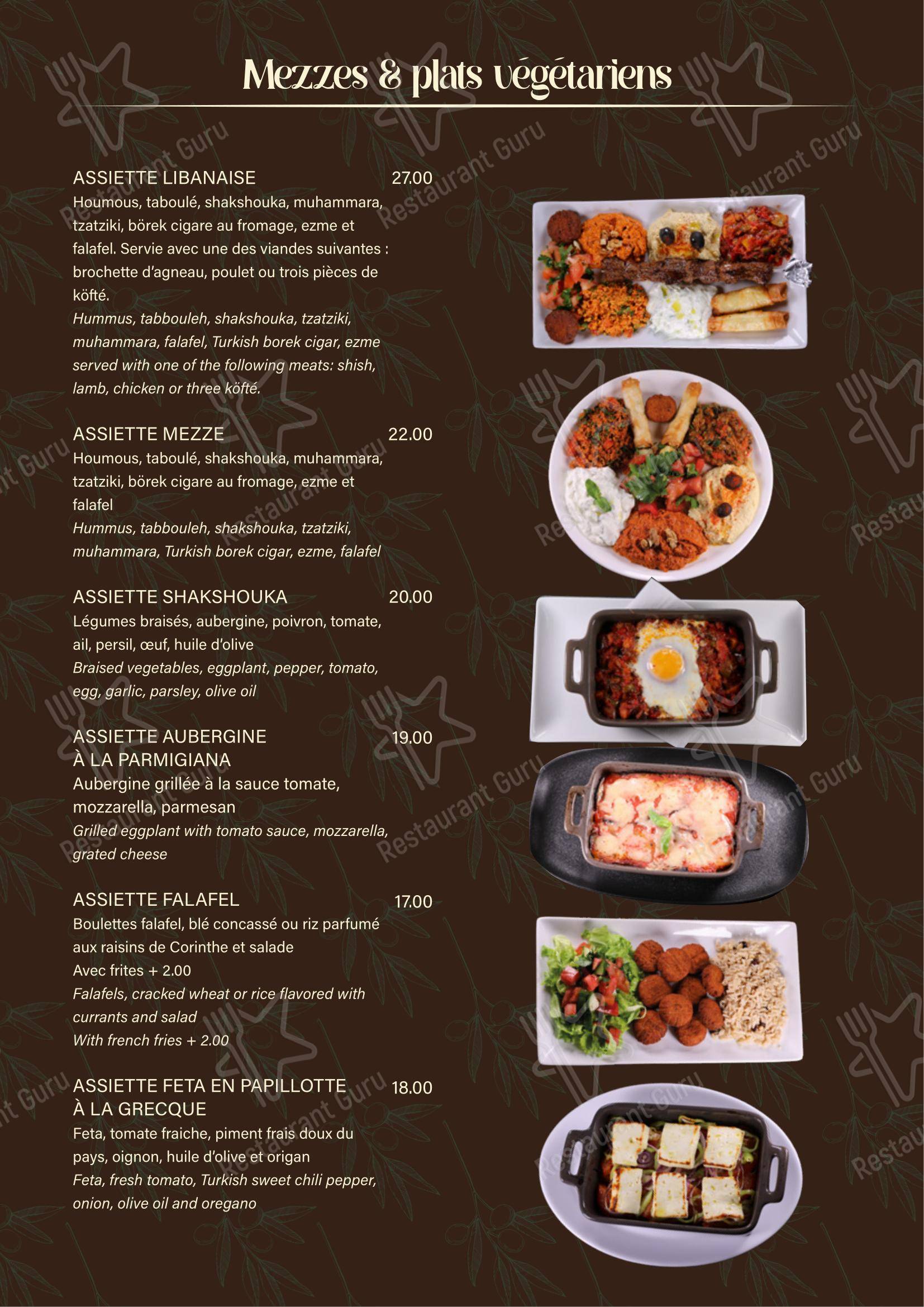 Menu bar per Restaurant Le Blandonnet in Ginevra