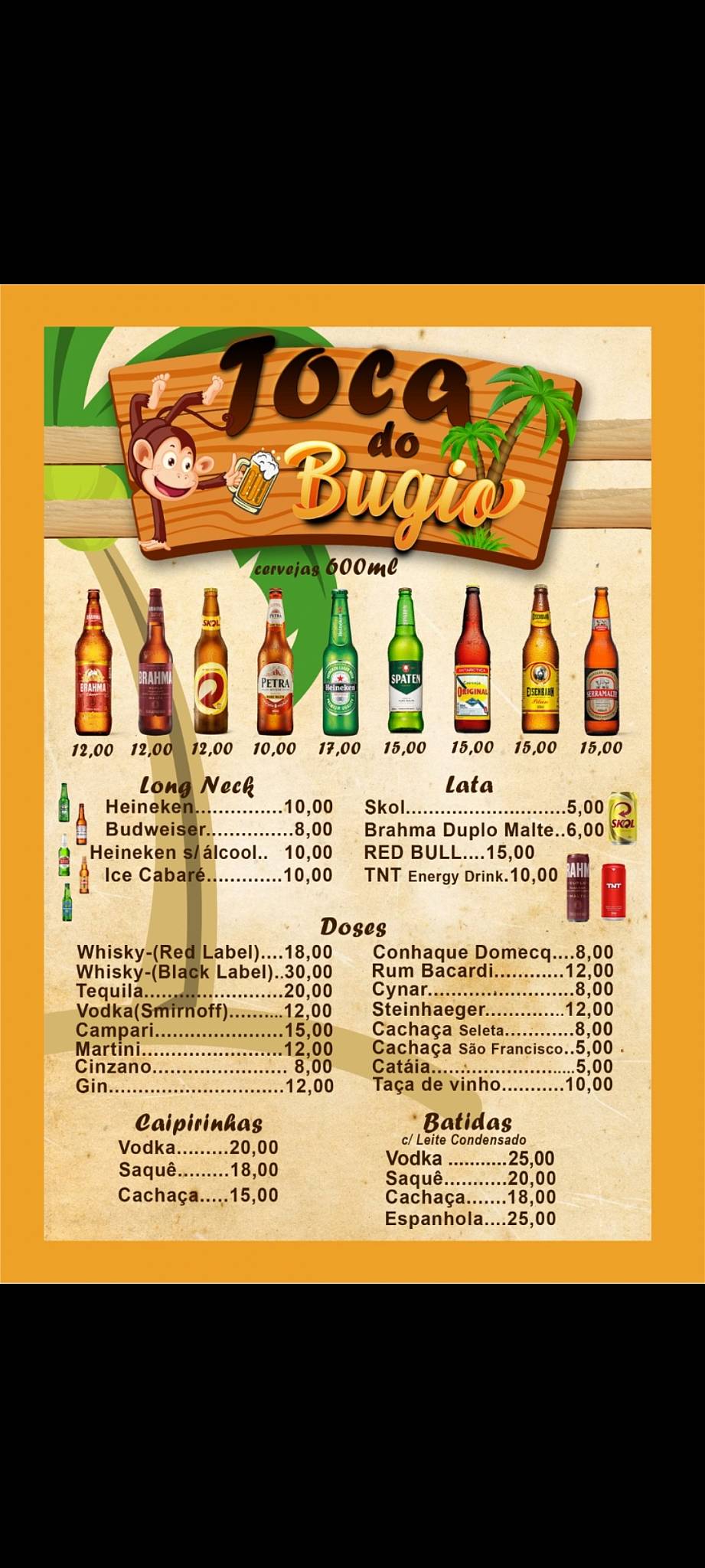 Toca Do Bugio Restaurante cardápio