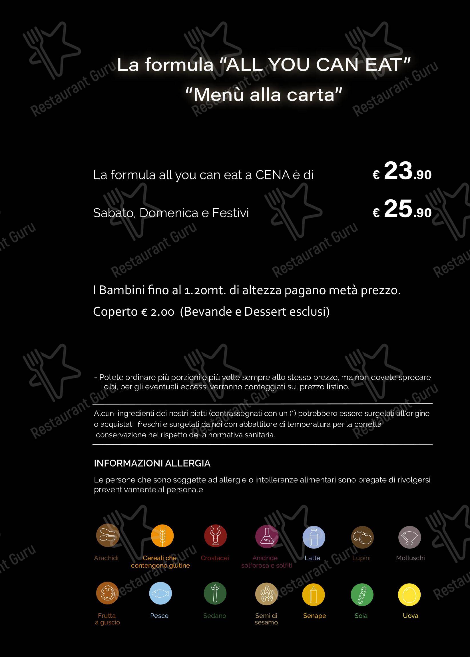 Menu bar per Xuan ristorante